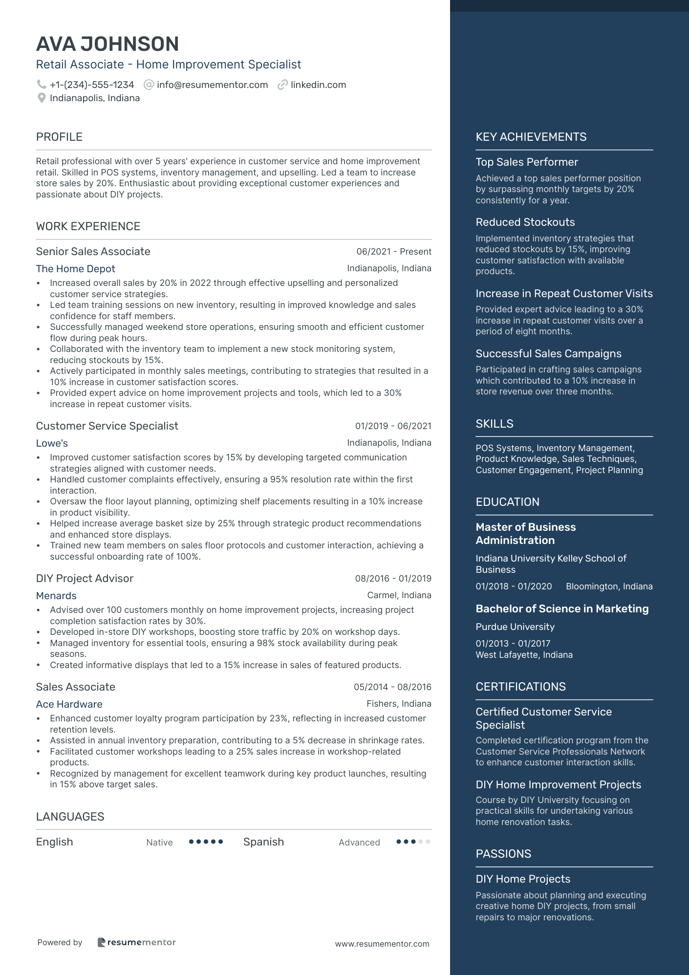 Retail Associate   Home Improvement Specialist
