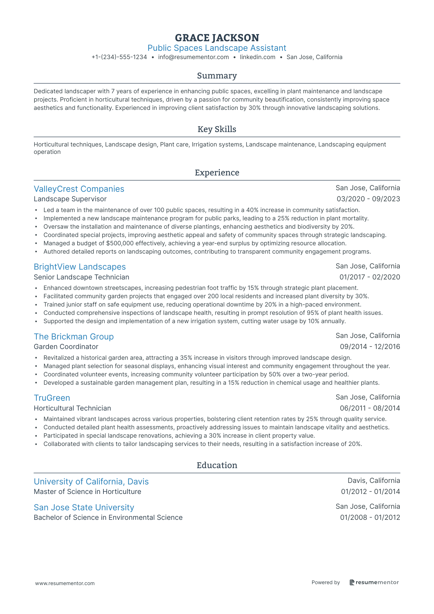 Public Spaces Landscape Assistant