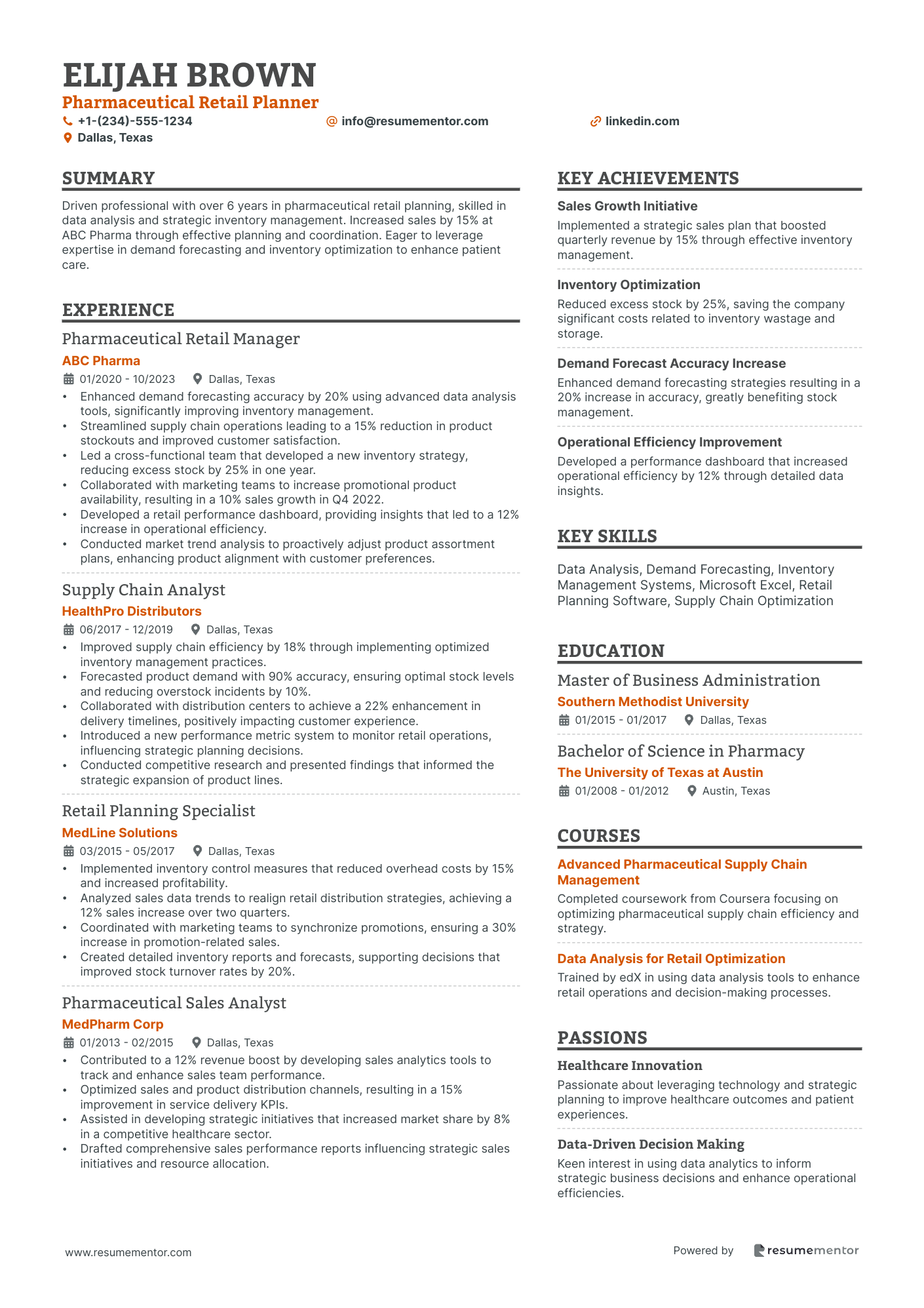 Pharmaceutical Retail Planner