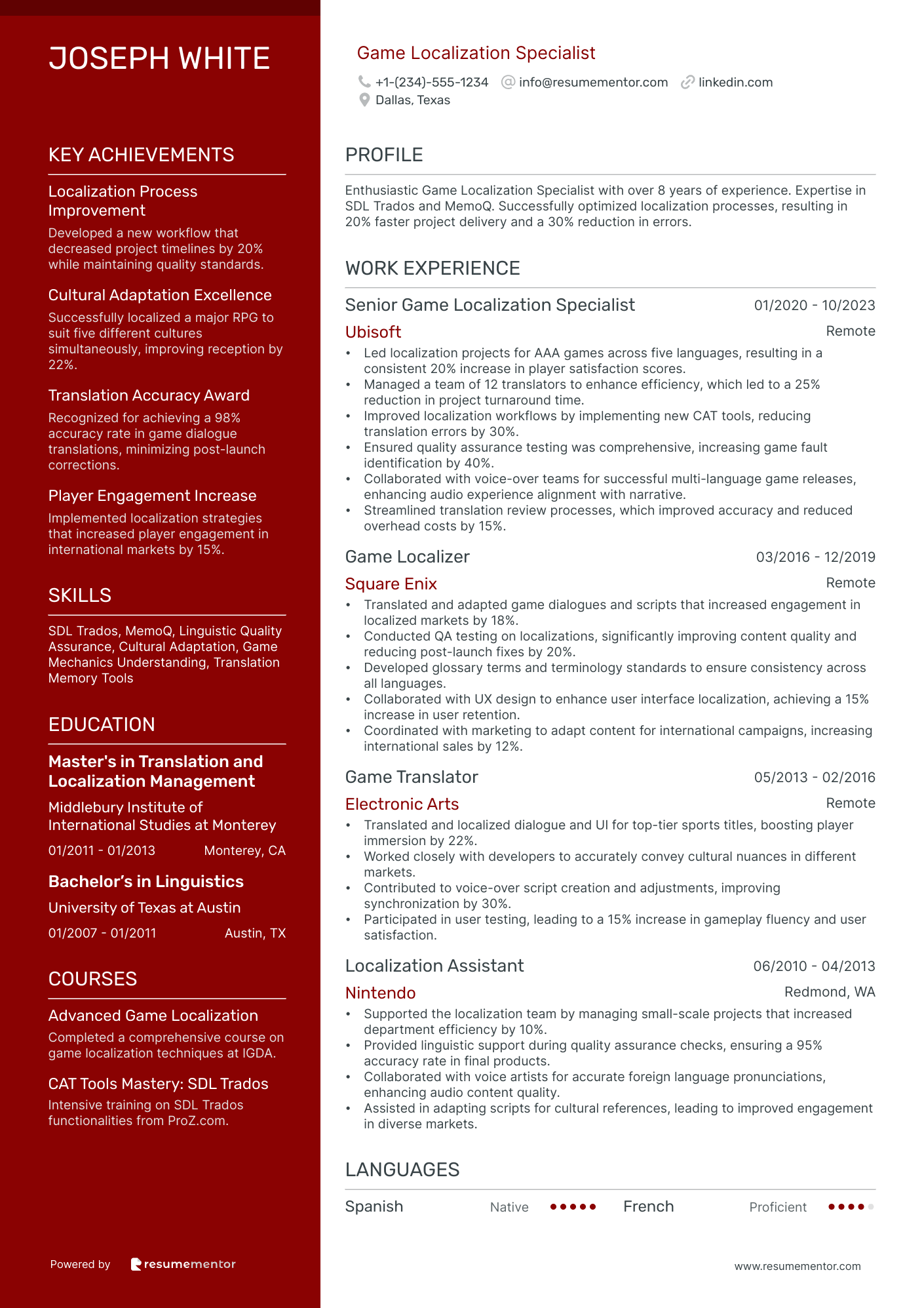 Game Localization Specialist