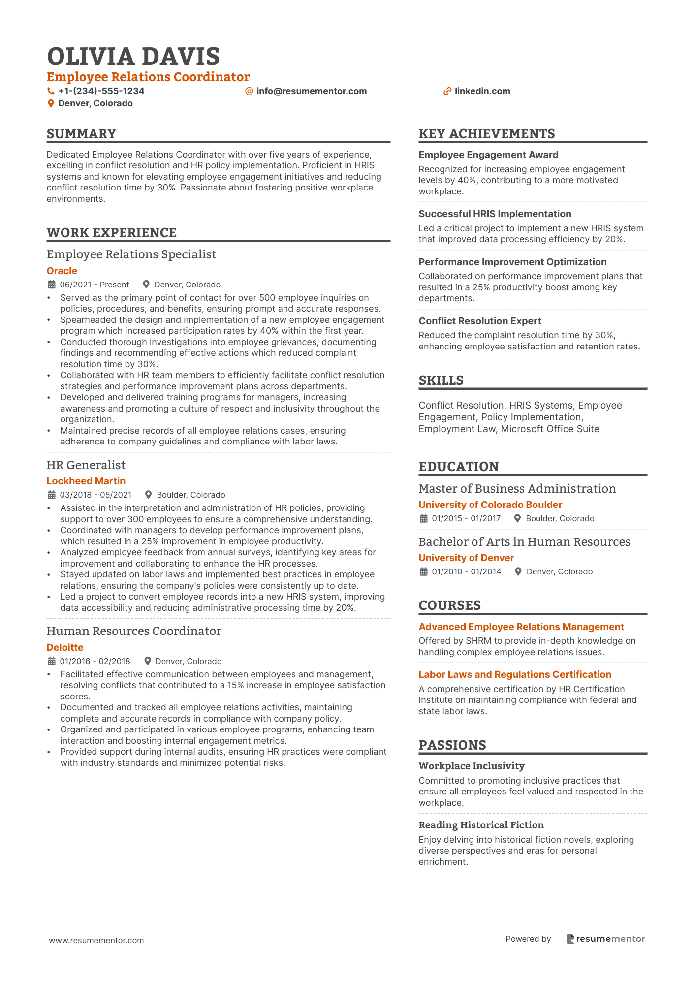 Employee Relations Coordinator
