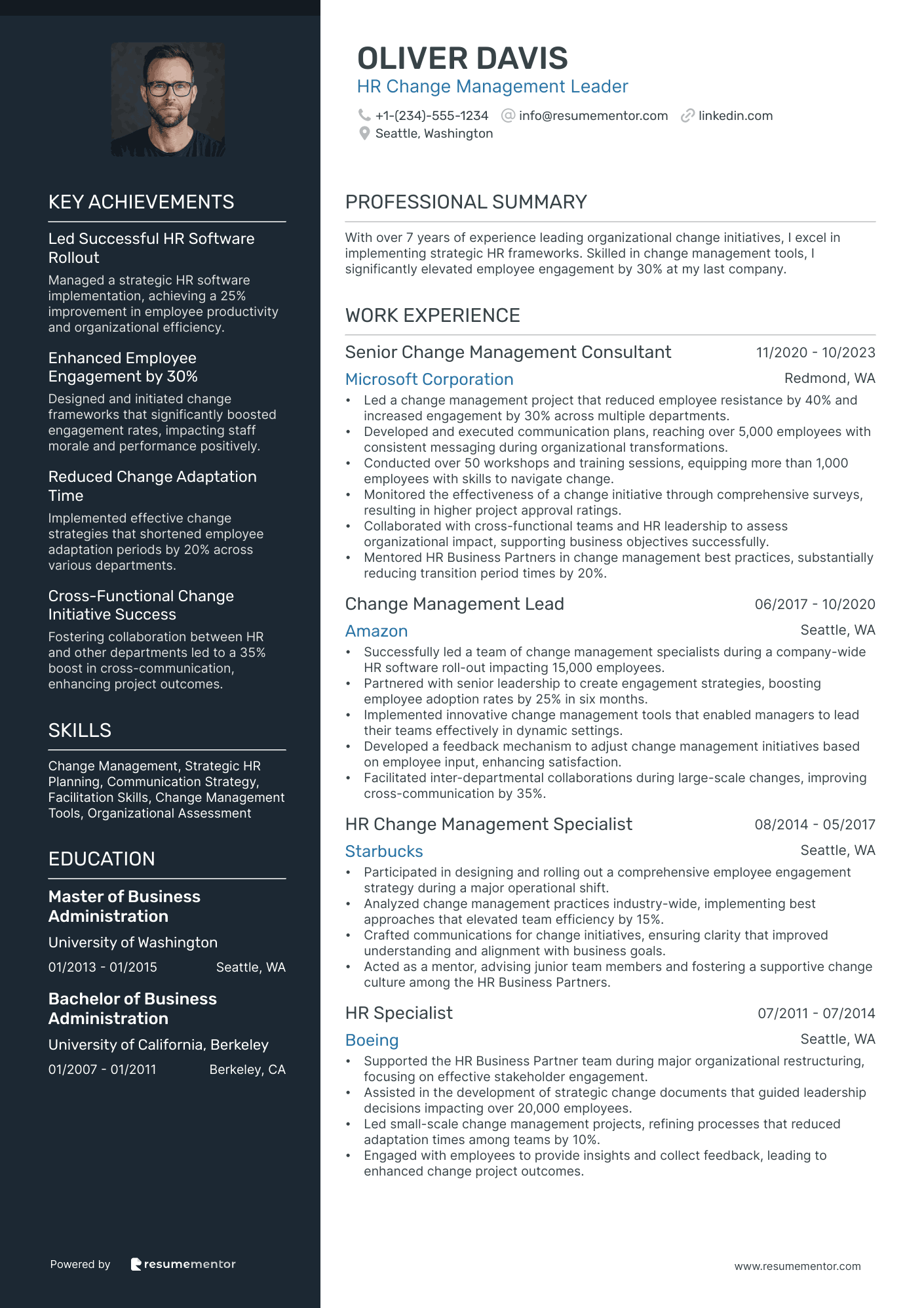 HR Change Management Leader
