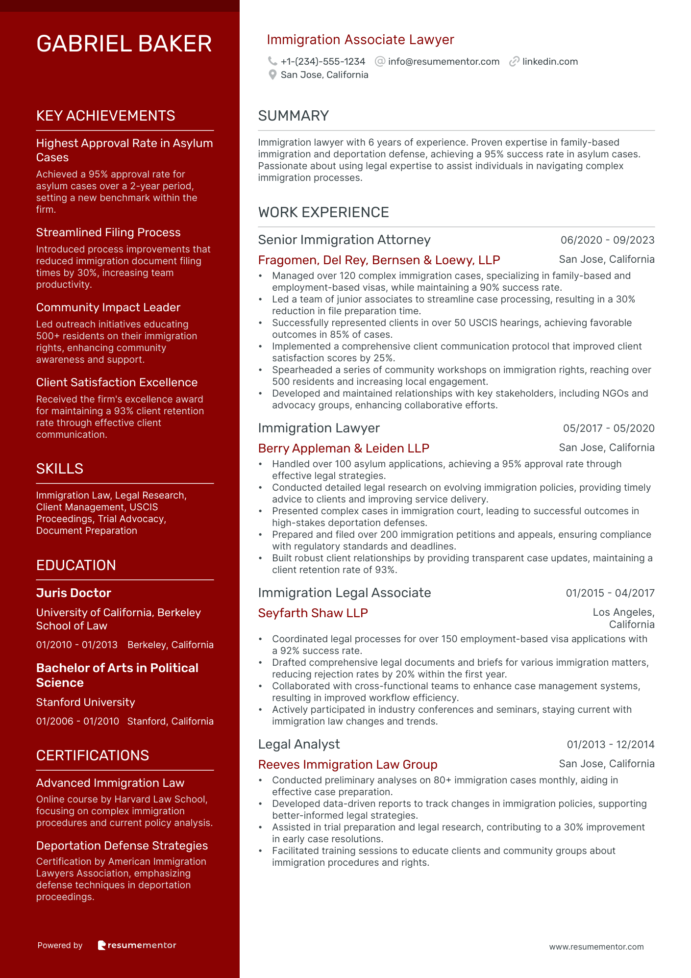 Immigration Associate Lawyer