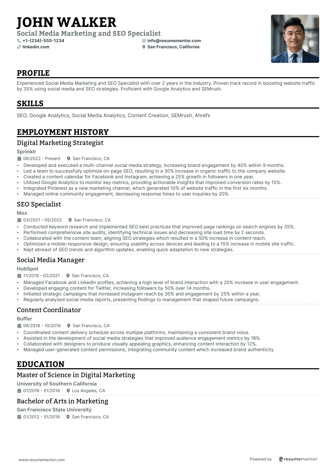 Social Media Marketing and SEO Specialist