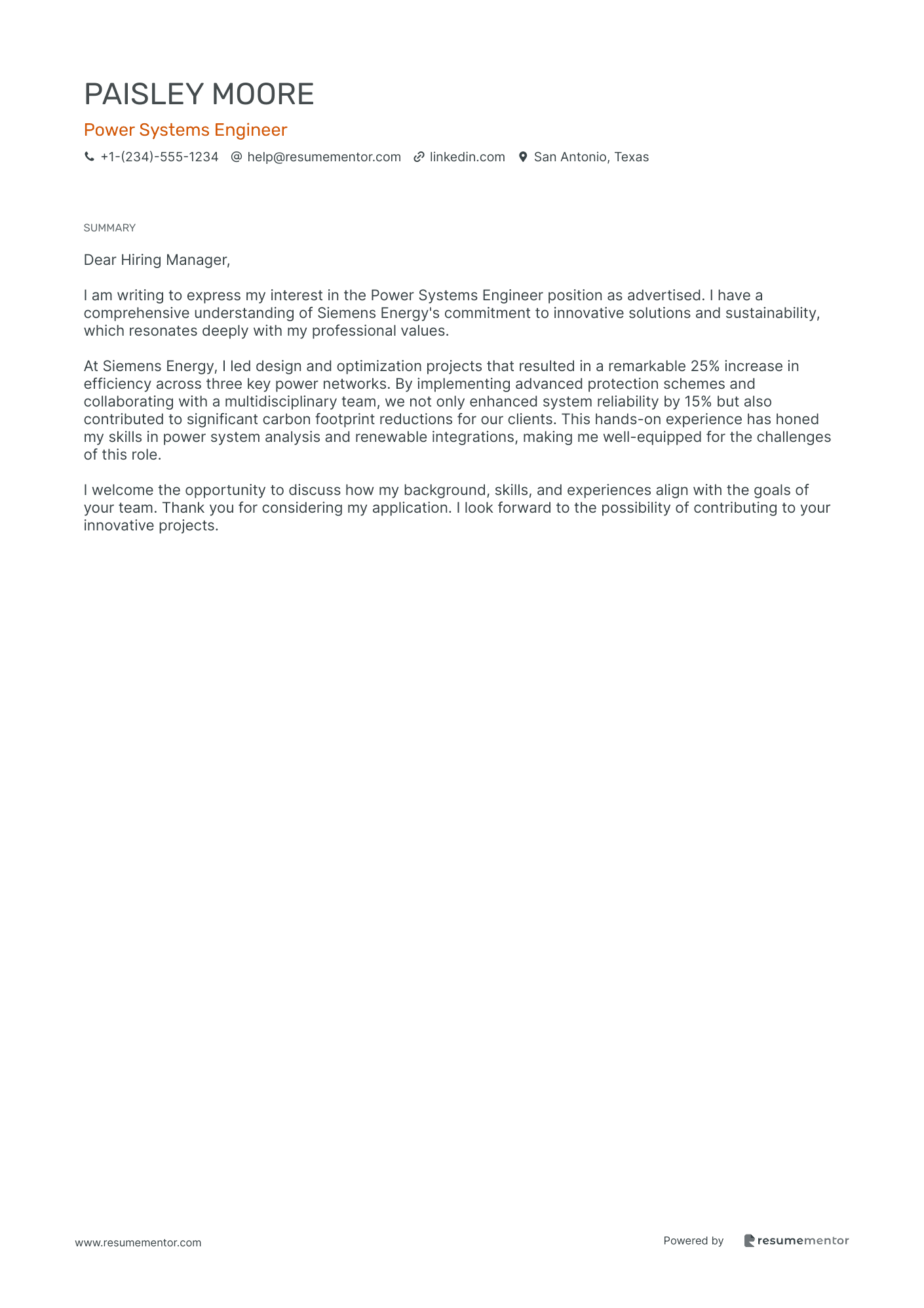 Power Systems Engineer