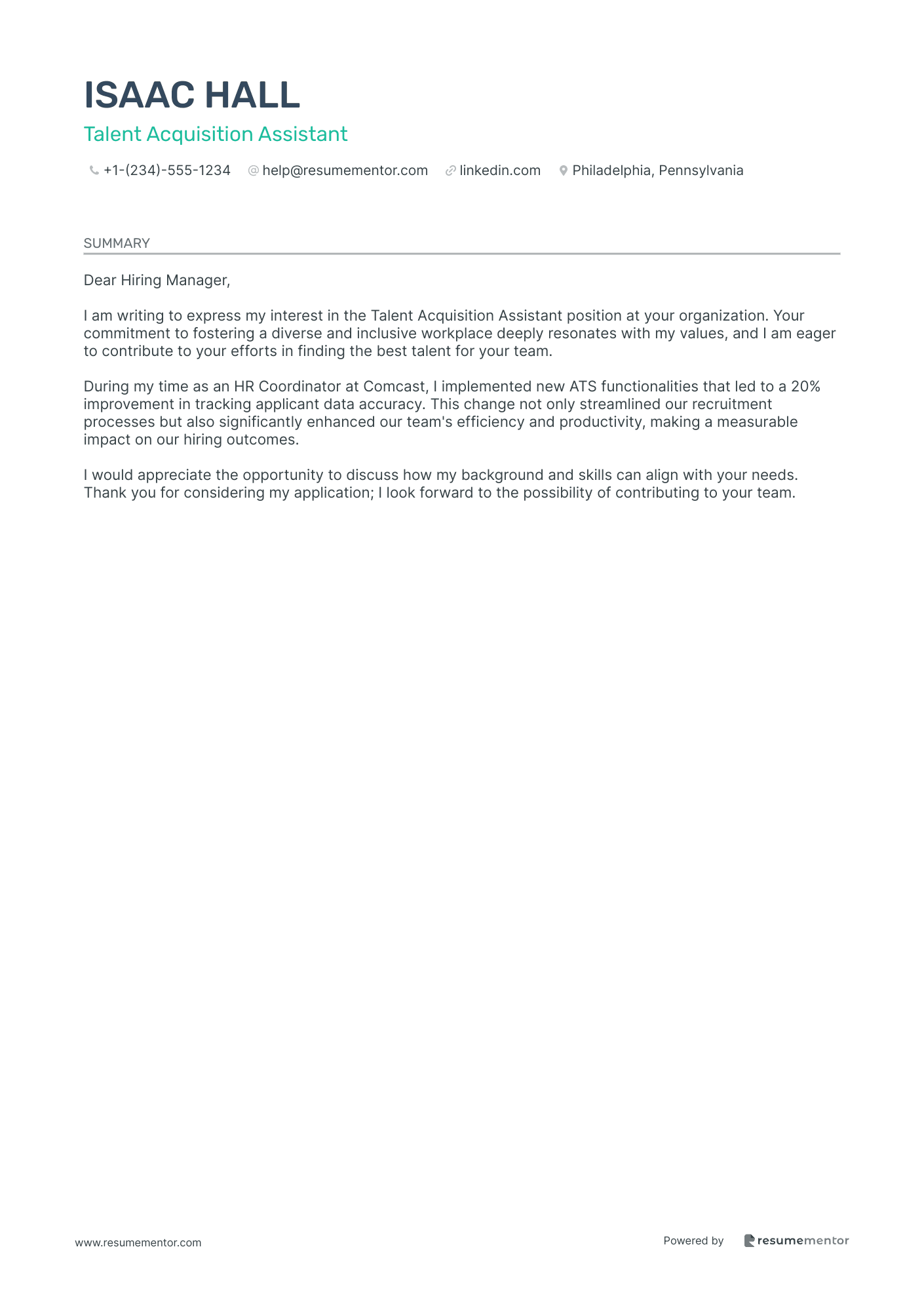 Talent Acquisition Assistant