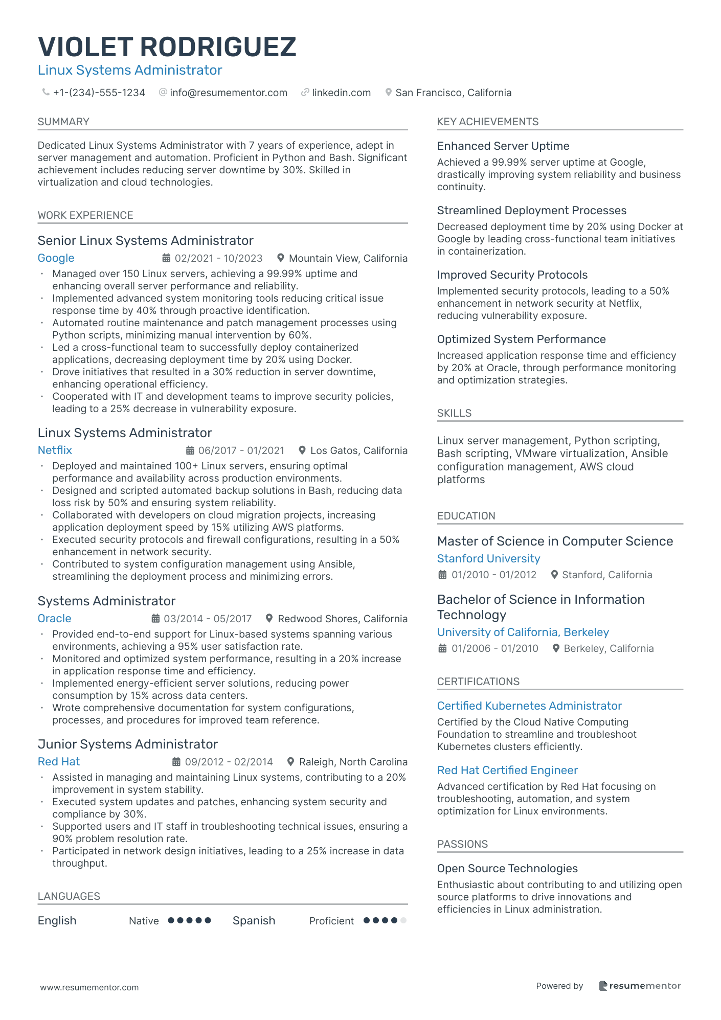 Linux Systems Administrator