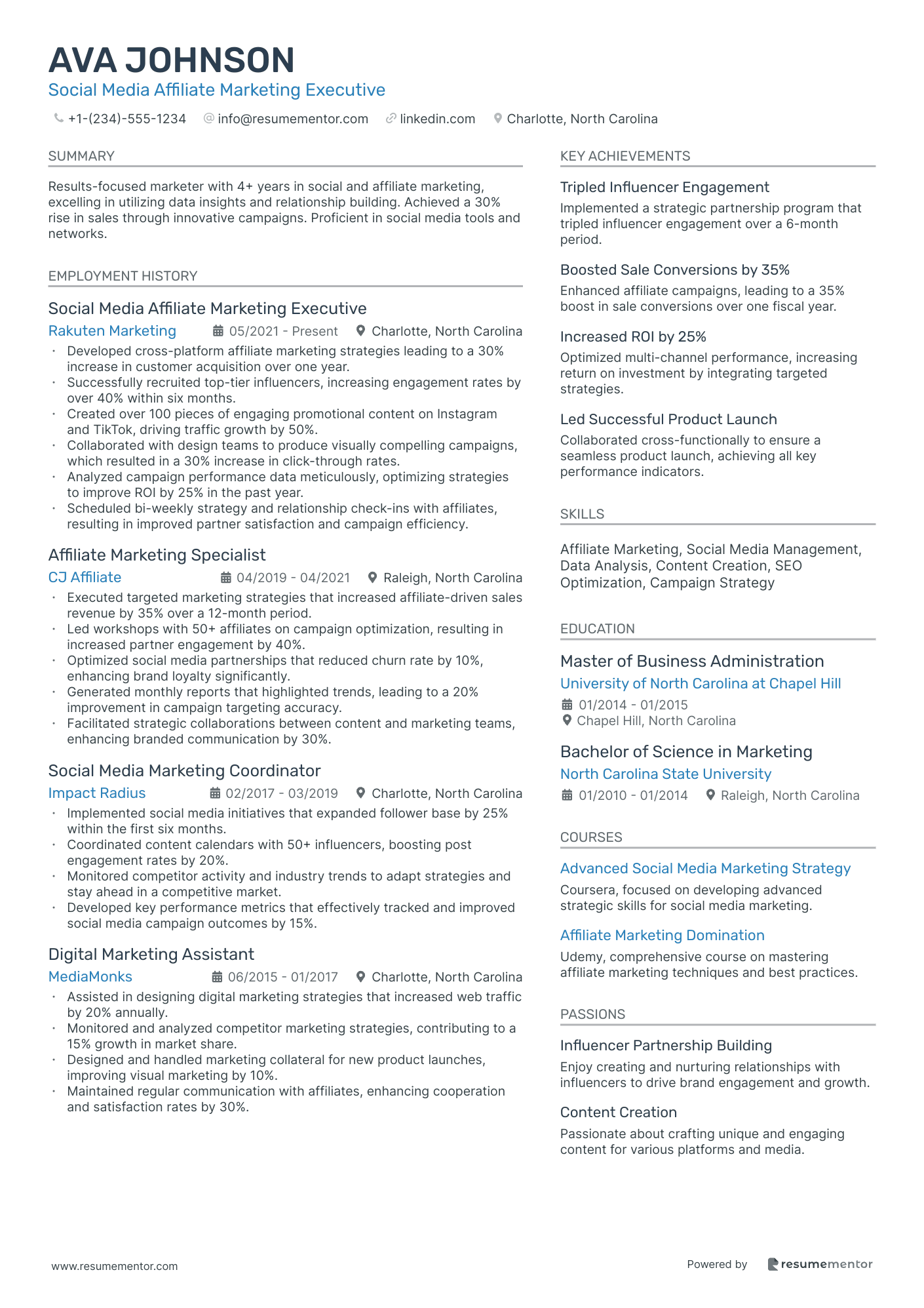 Social Media Affiliate Marketing Executive