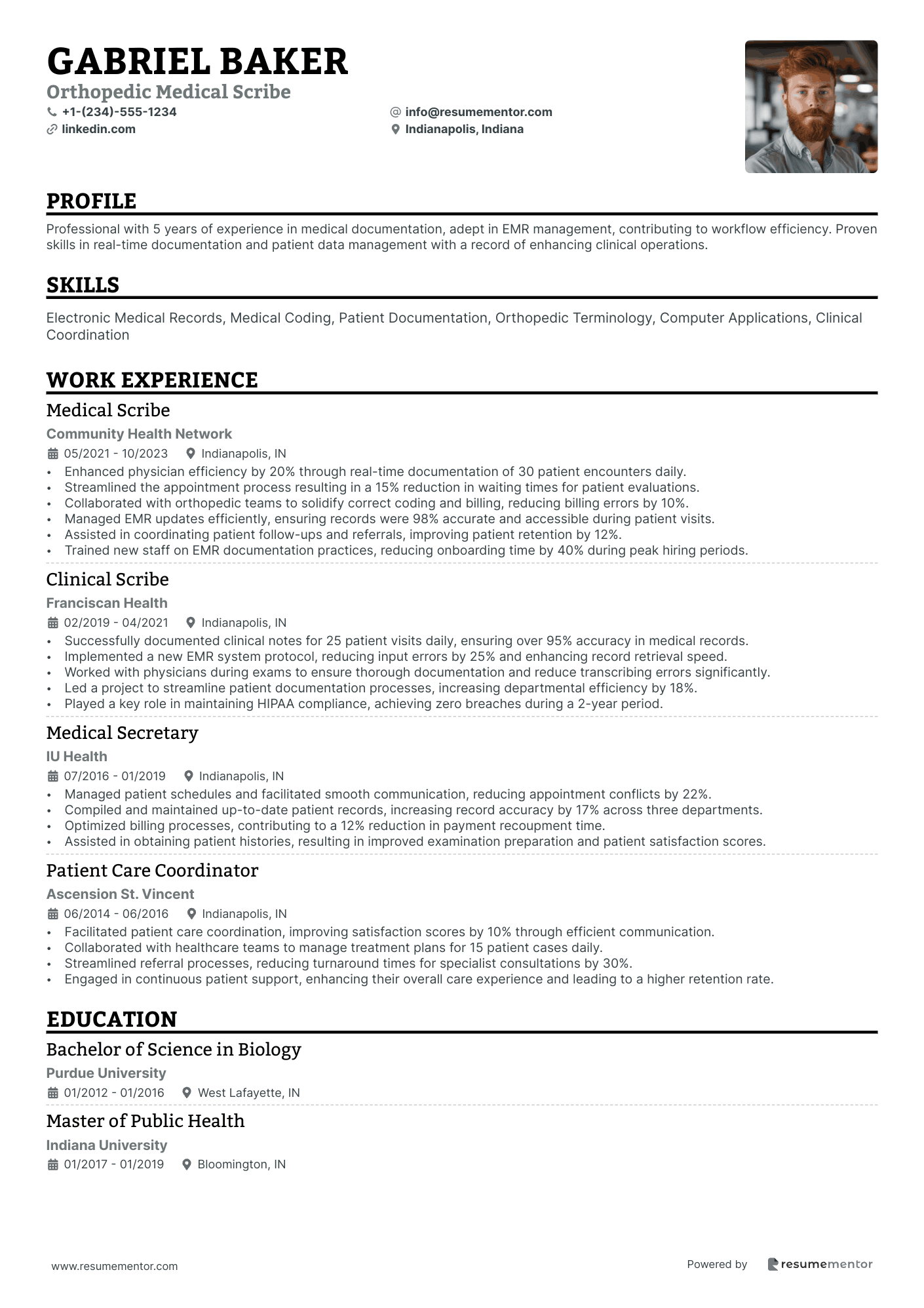 Orthopedic Medical Scribe