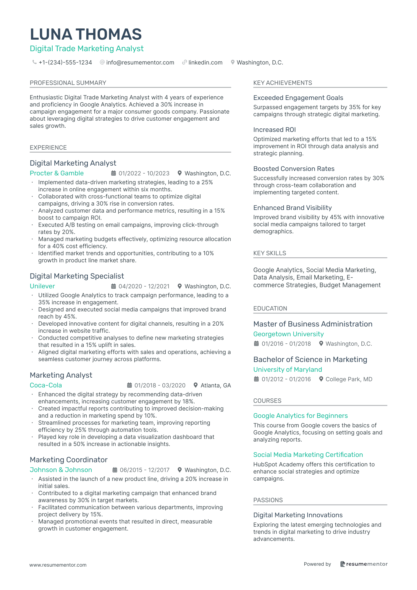Digital Trade Marketing Analyst
