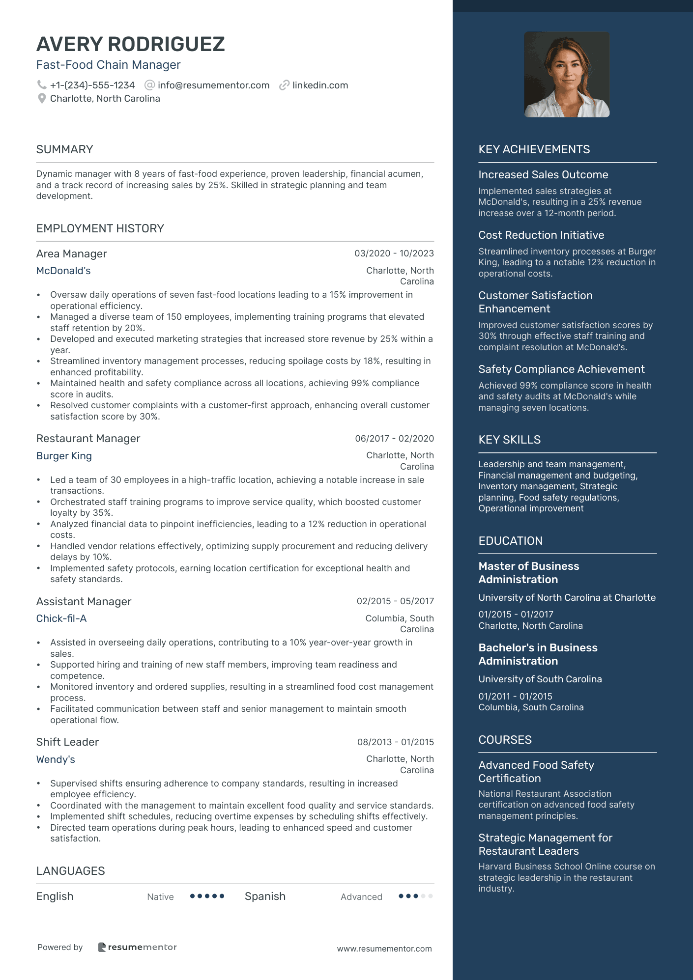 Fast Food Chain Manager