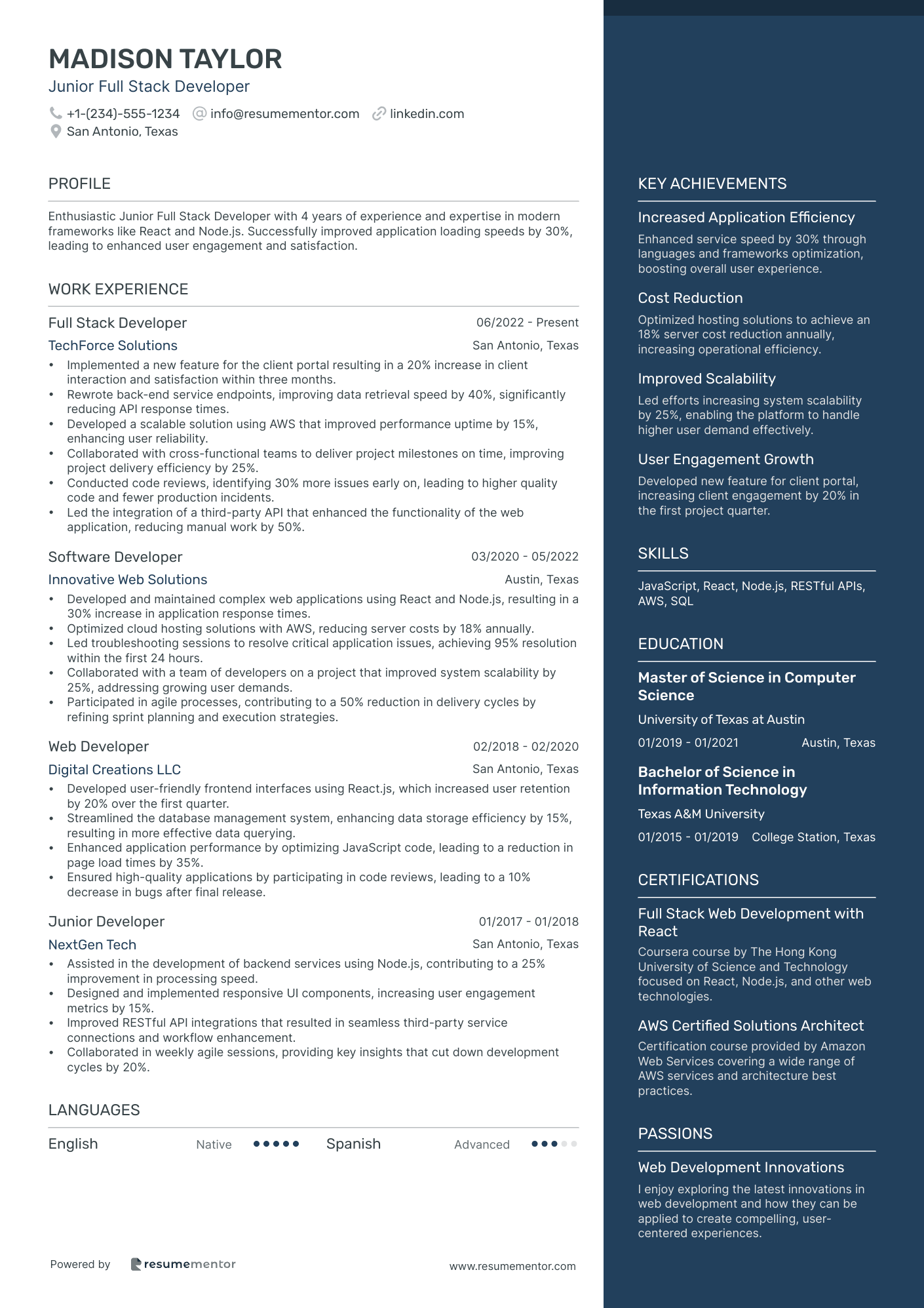 Junior Full Stack Developer