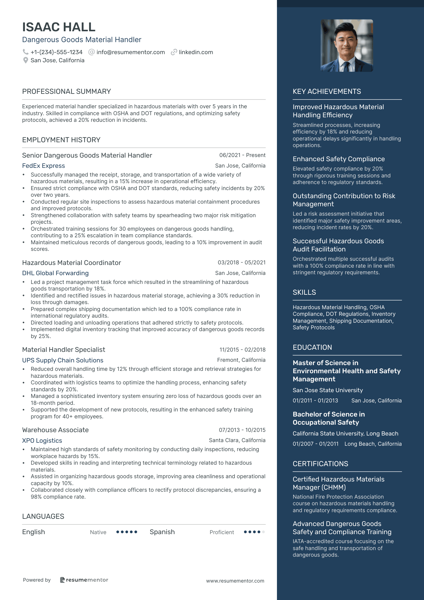 Dangerous Goods Material Handler