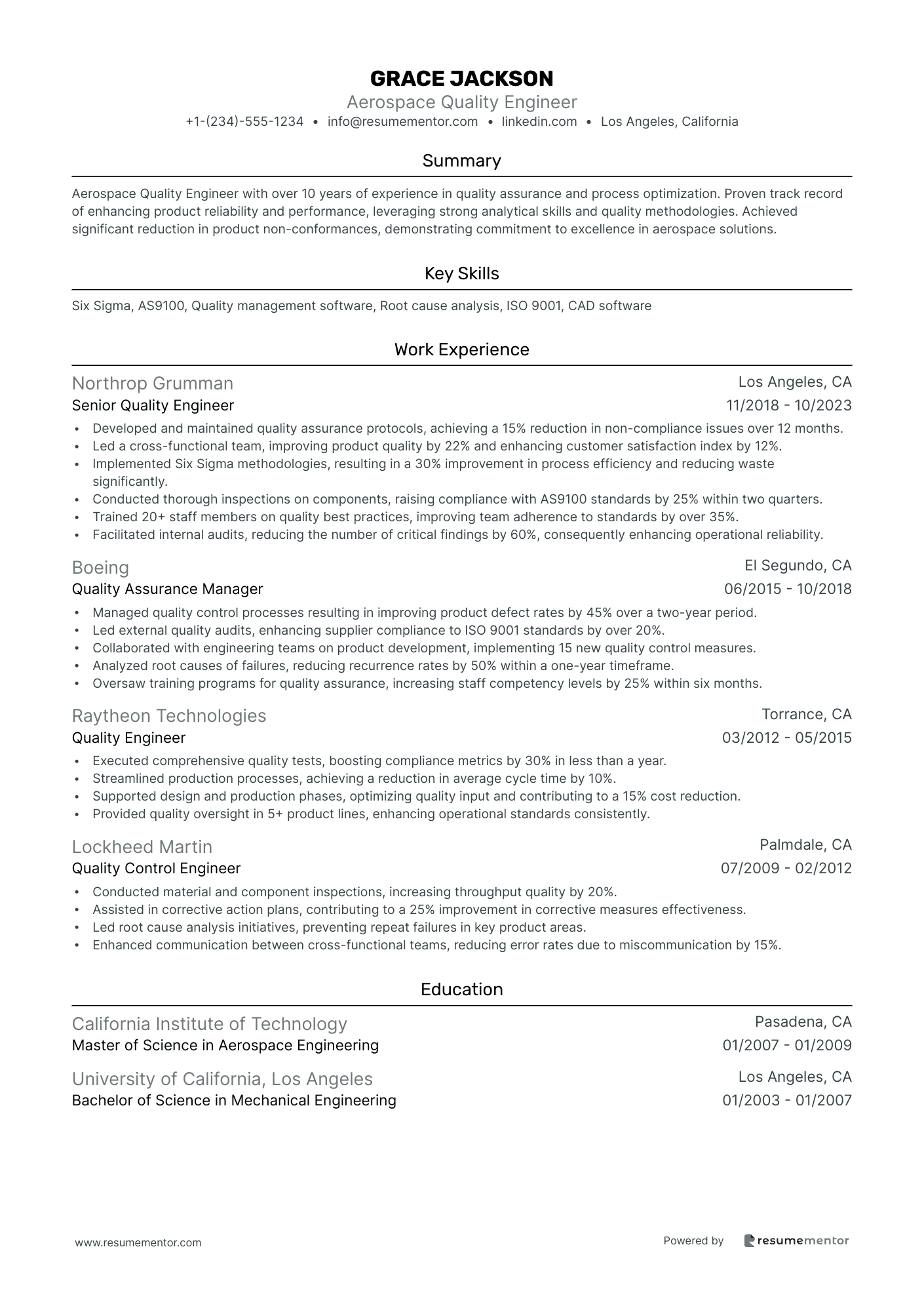 Aerospace Quality Engineer