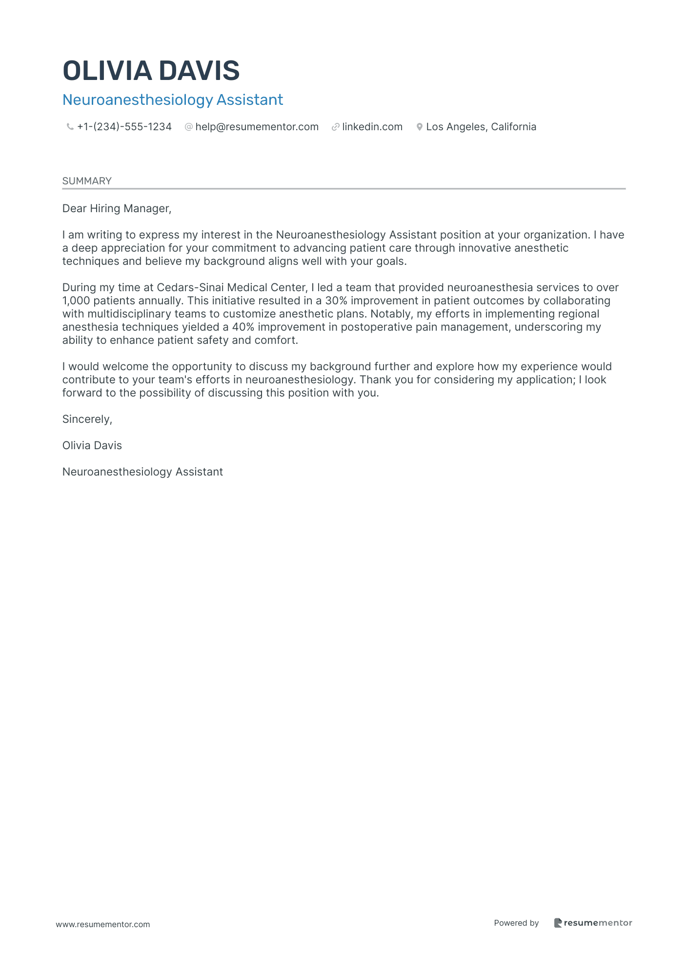 Neuroanesthesiology Assistant