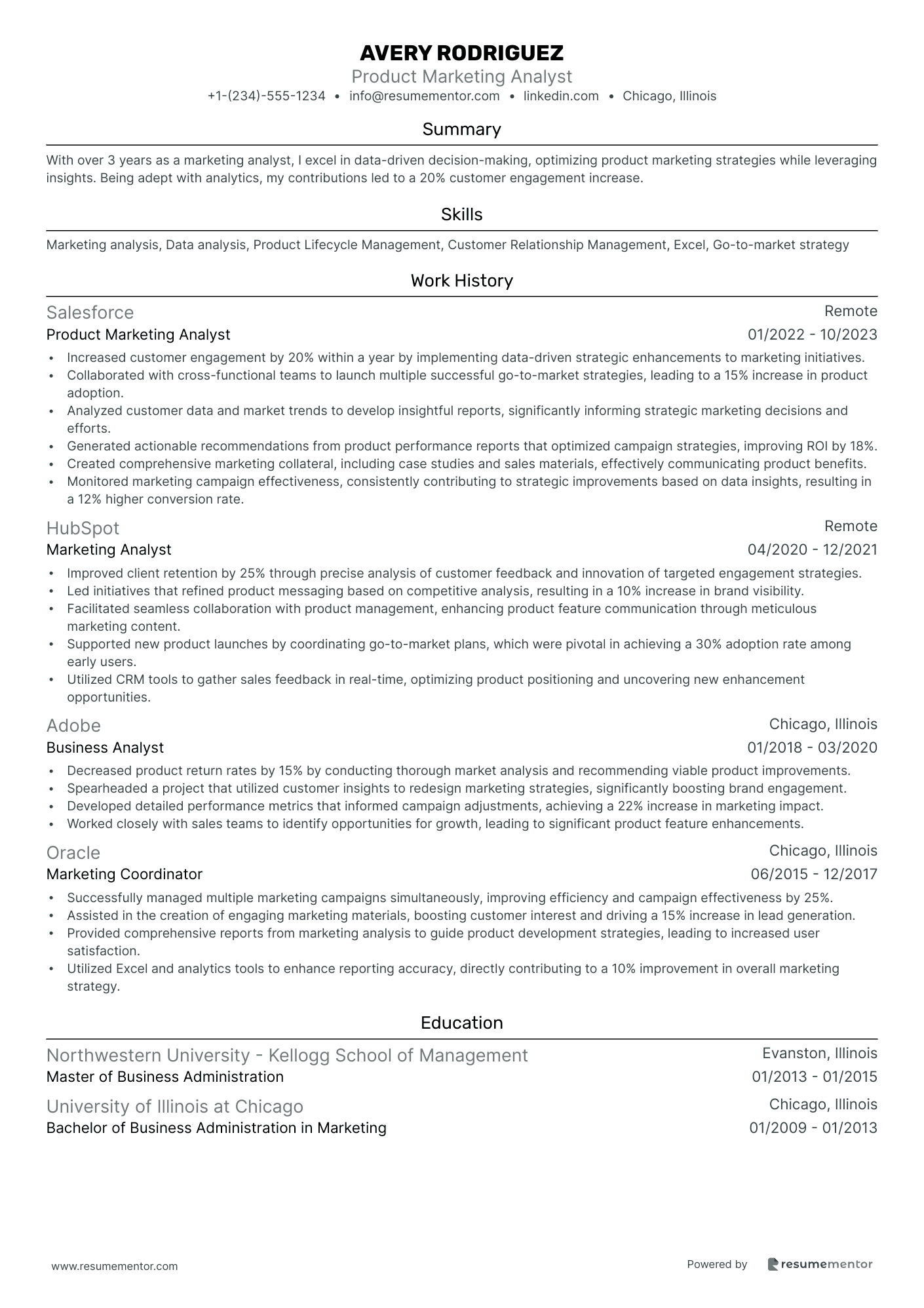 Product Marketing Analyst