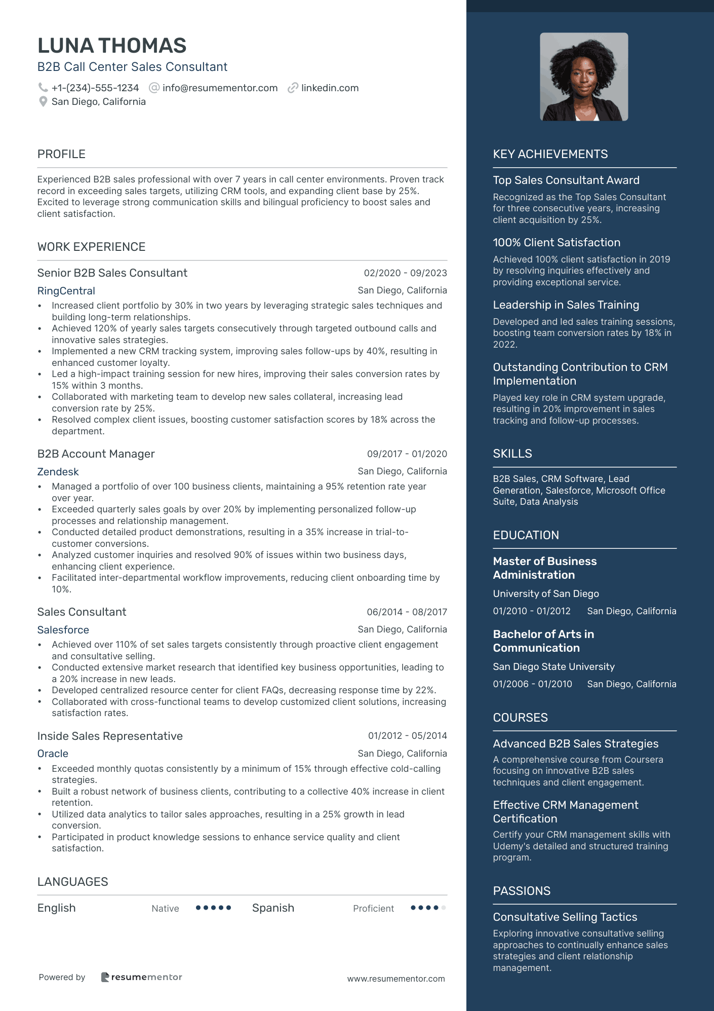 B2B Call Center Sales Consultant