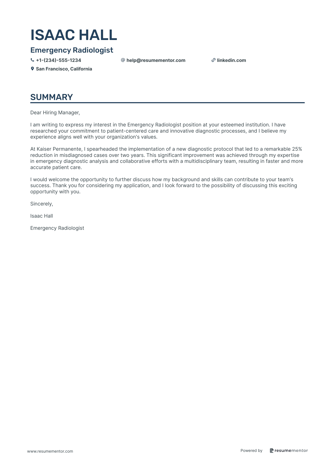 Emergency Radiologist