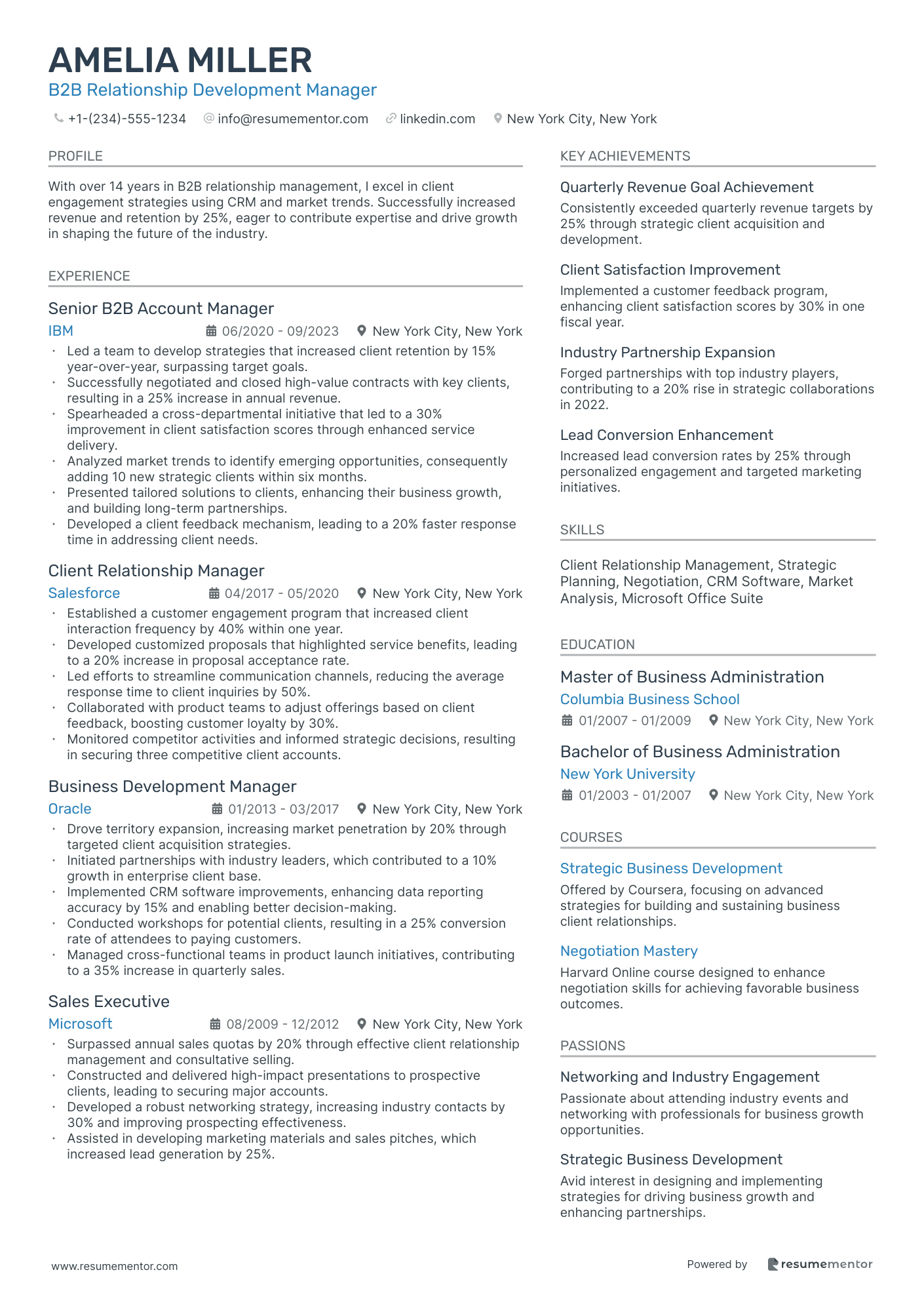 B2B Relationship Development Manager