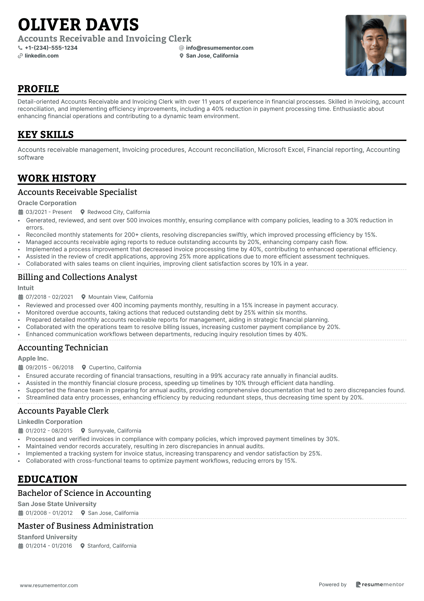 Accounts Receivable and Invoicing Clerk