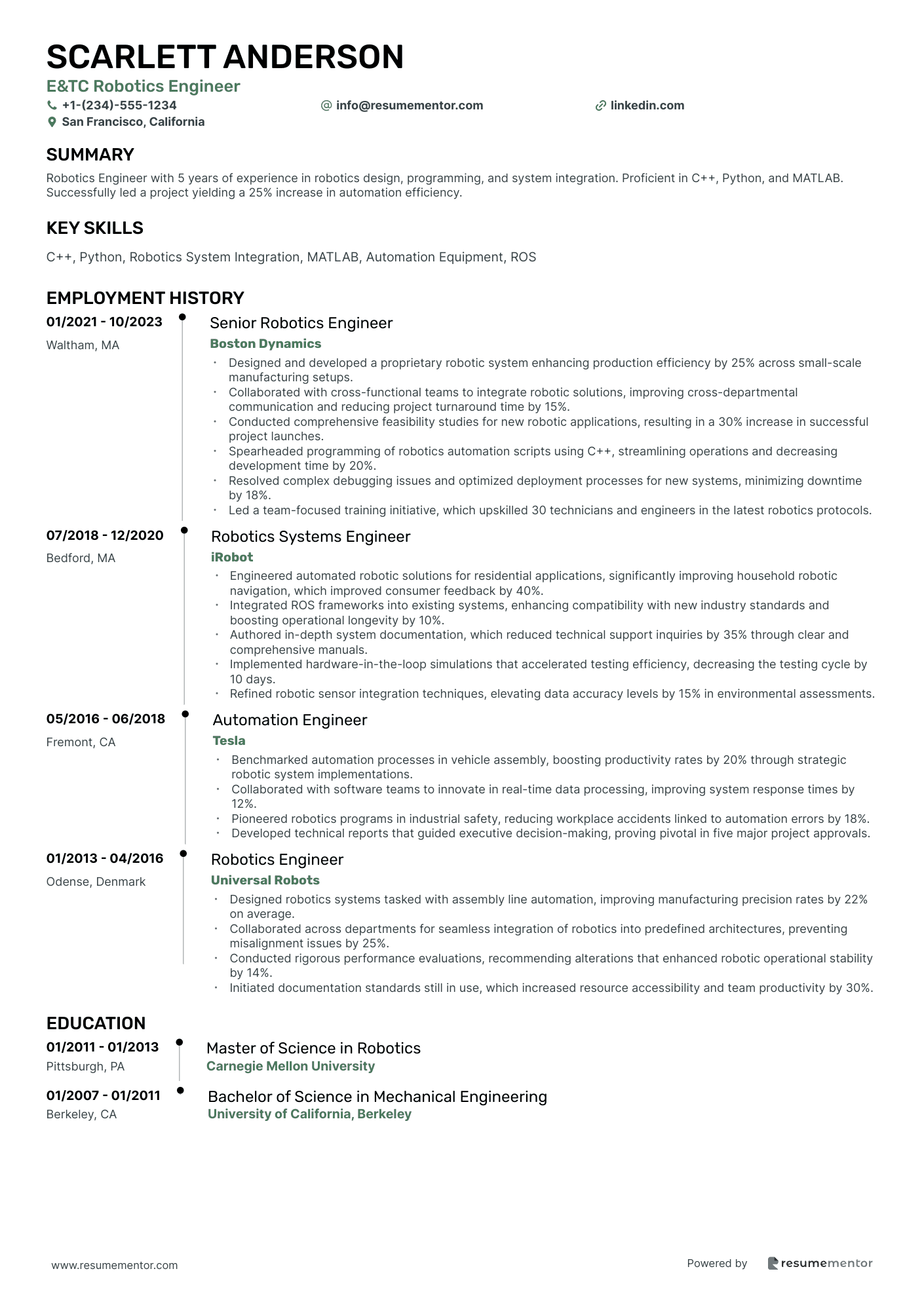 E&TC Robotics Engineer