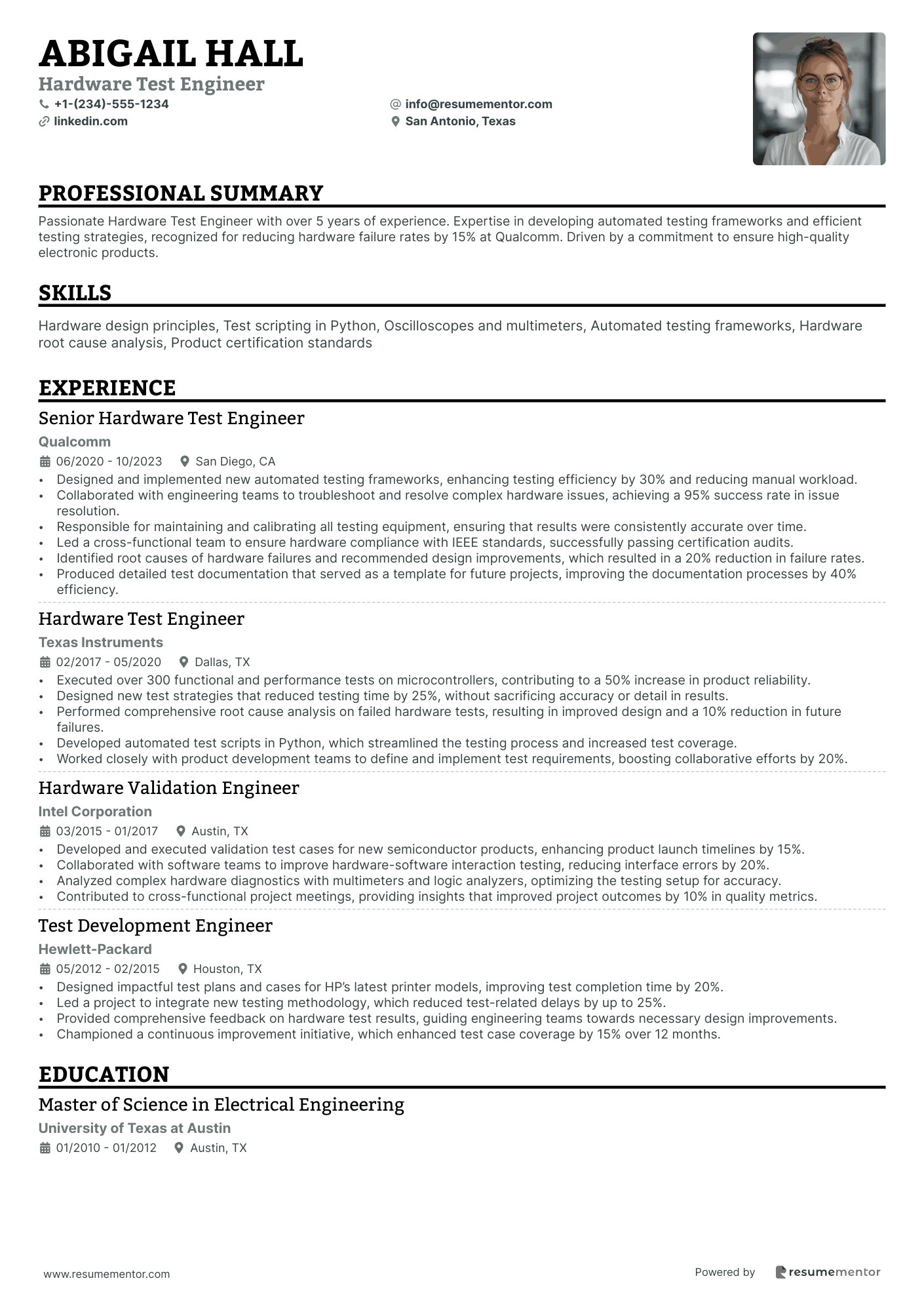 Hardware Test Engineer