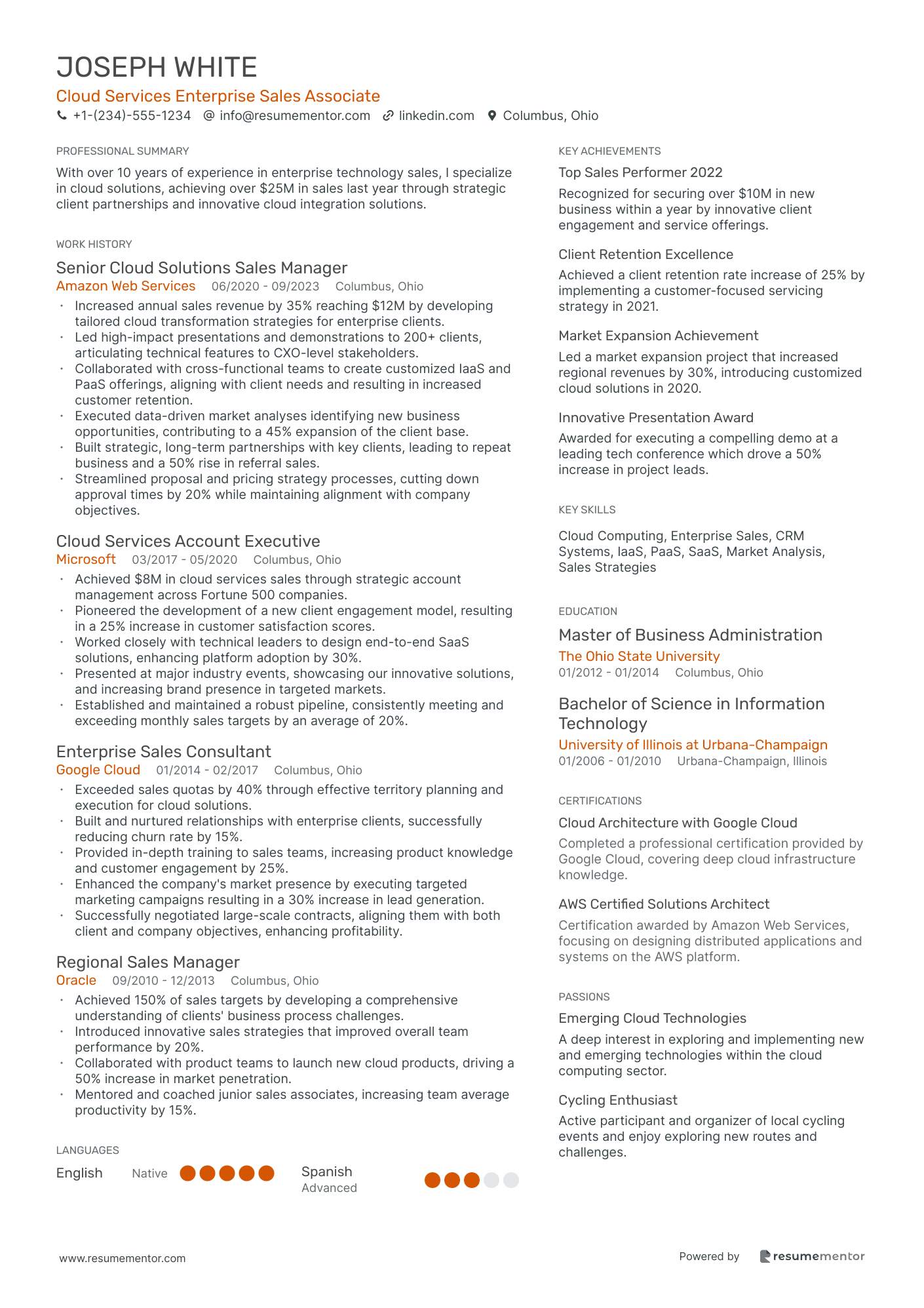 Cloud Services Enterprise Sales Associate