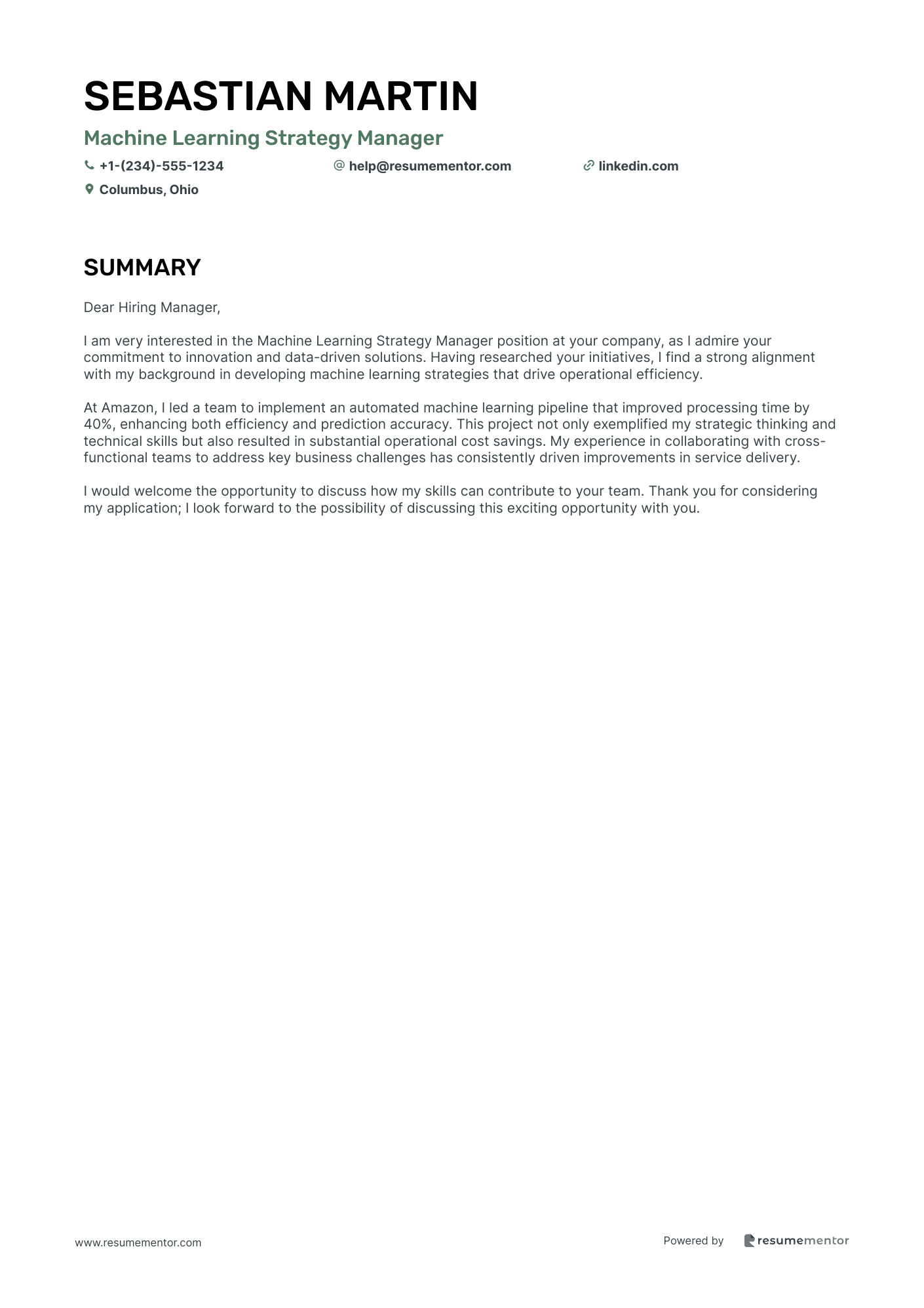 Machine Learning Strategy Manager