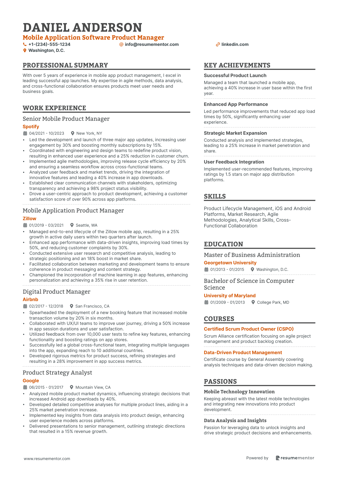 Mobile Application Software Product Manager