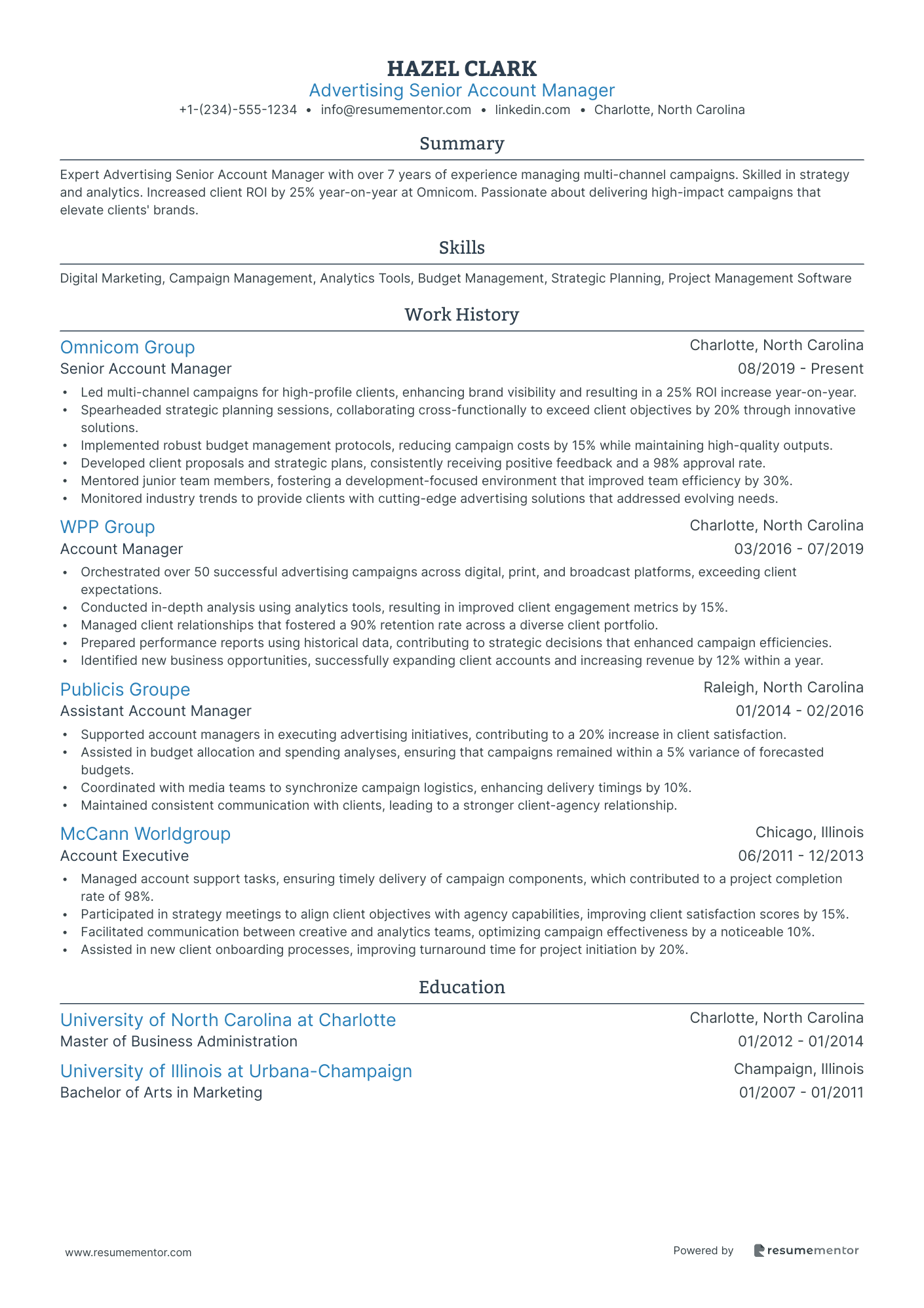 Advertising Senior Account Manager