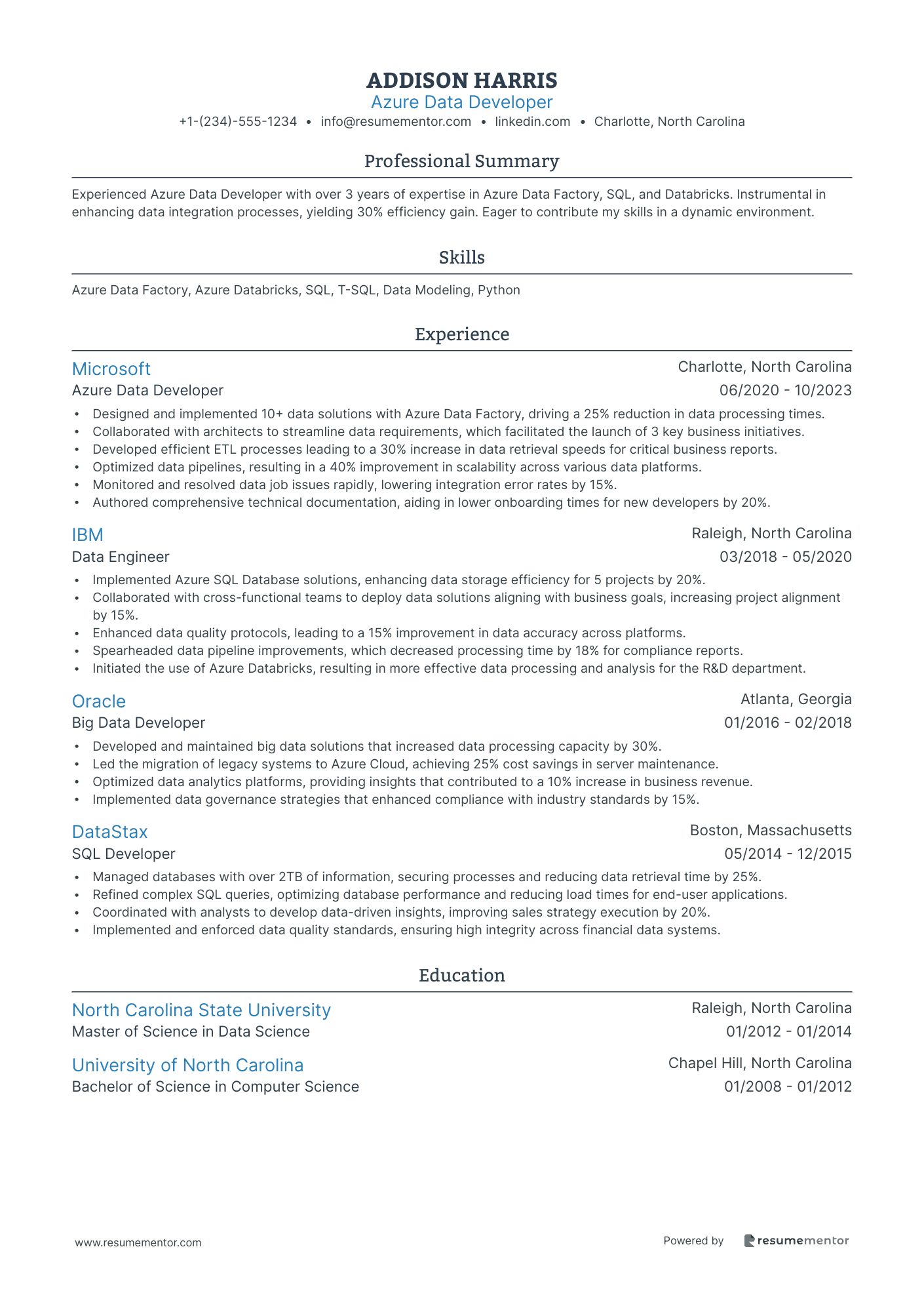 Azure Data Developer