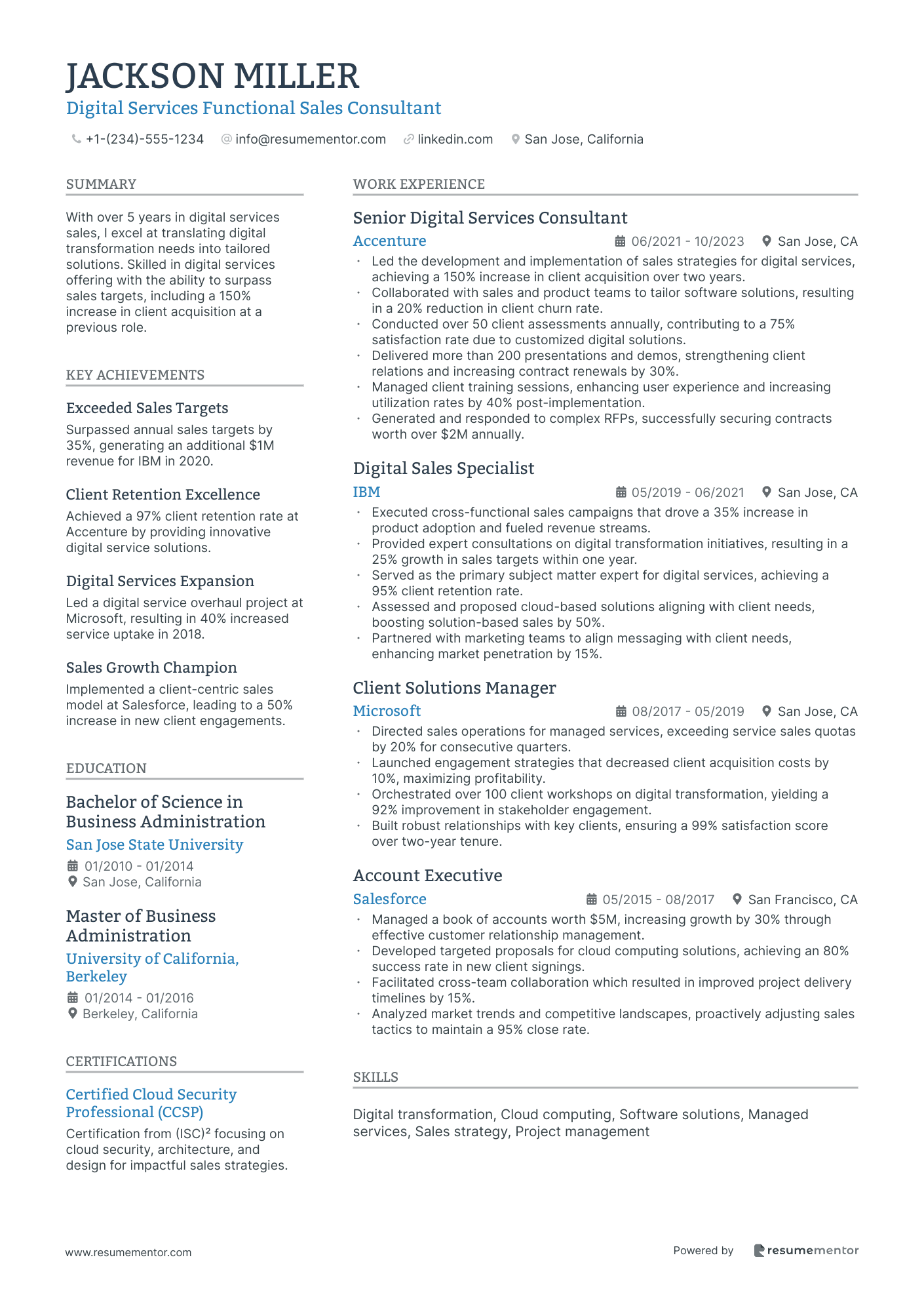 Digital Services Functional Sales Consultant