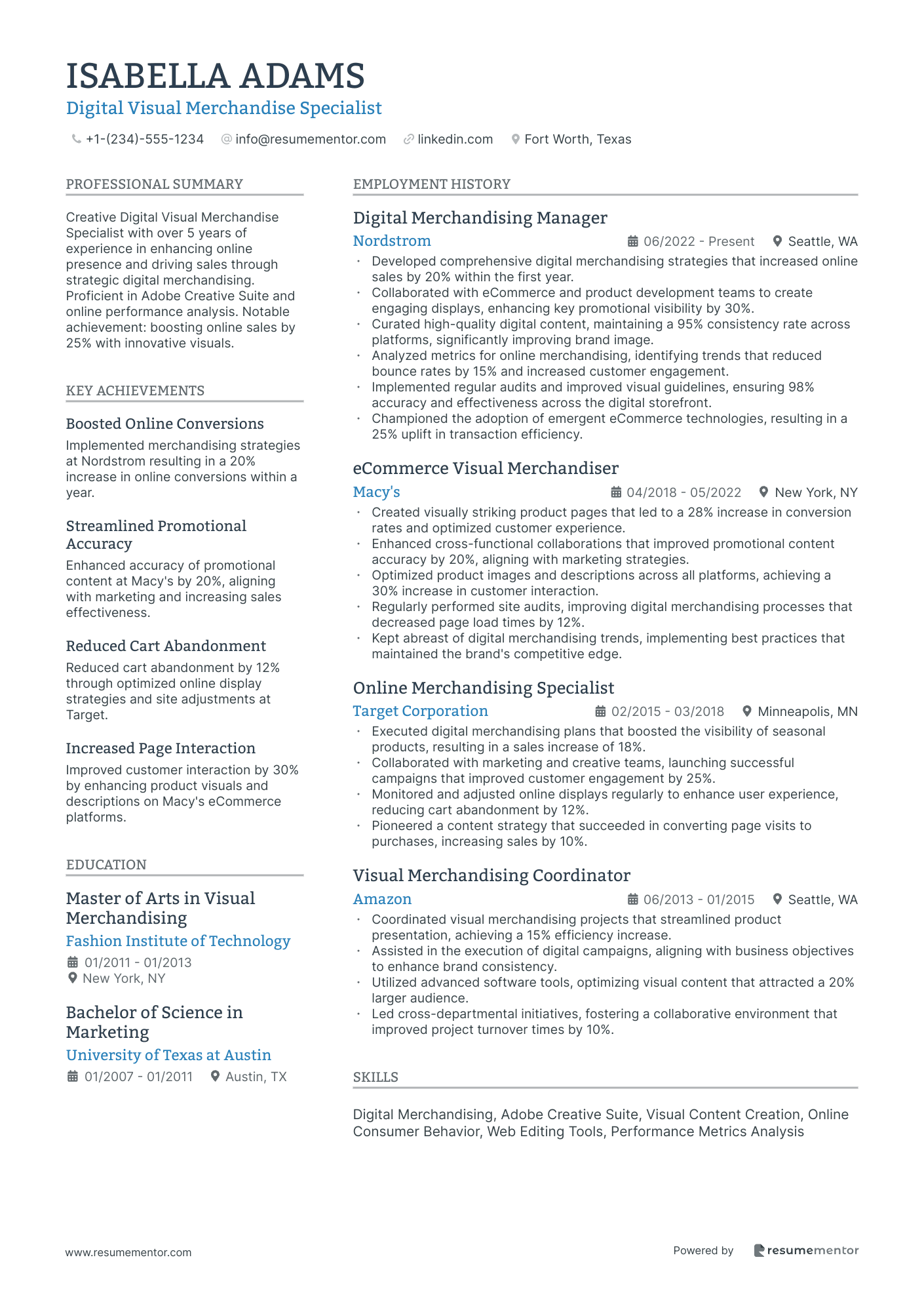 Digital Visual Merchandise Specialist