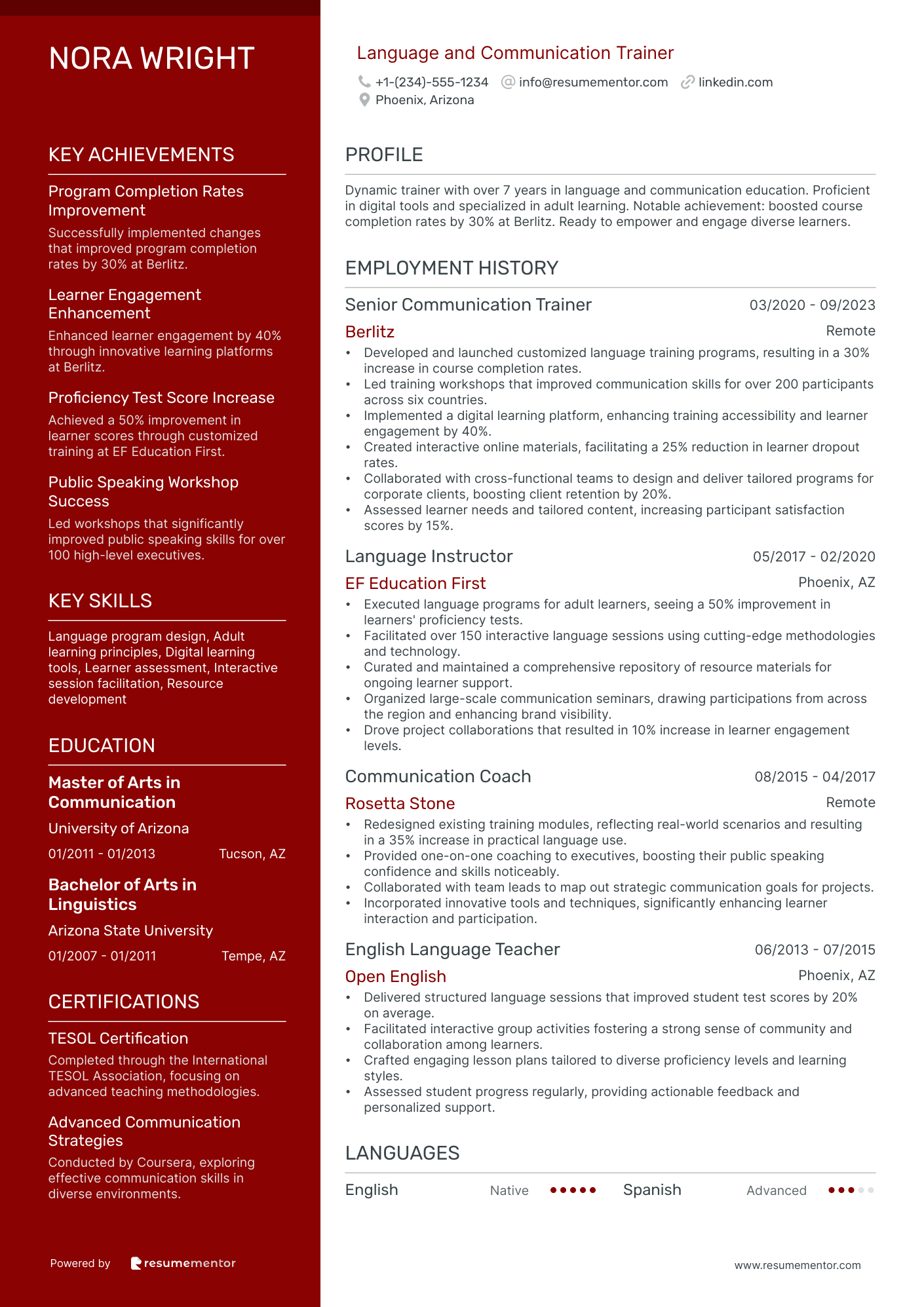 Language and Communication Trainer