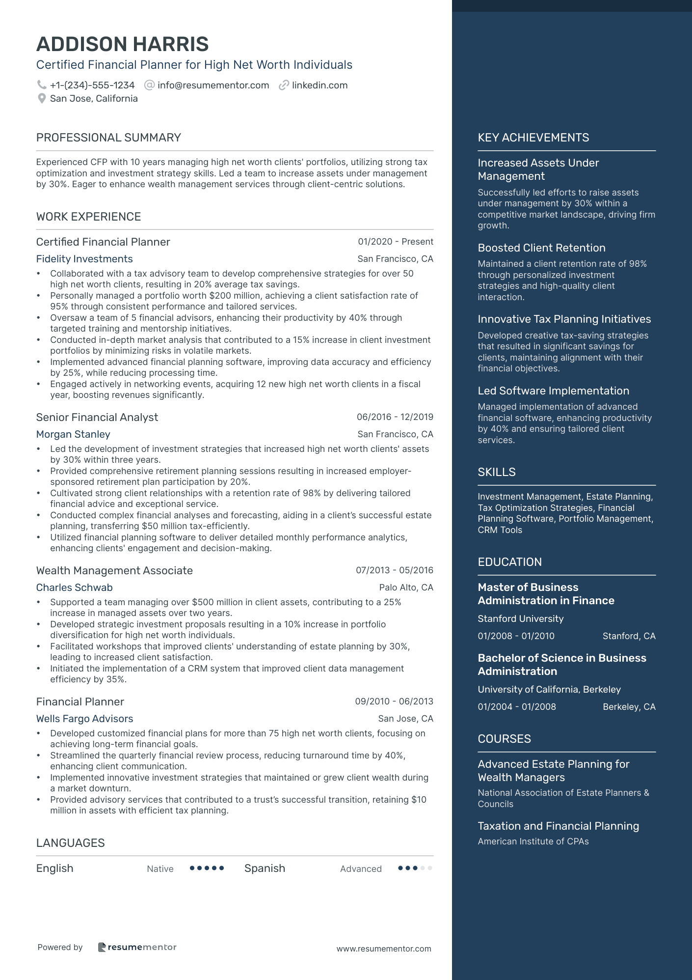 Certified Financial Planner for High Net Worth Individuals