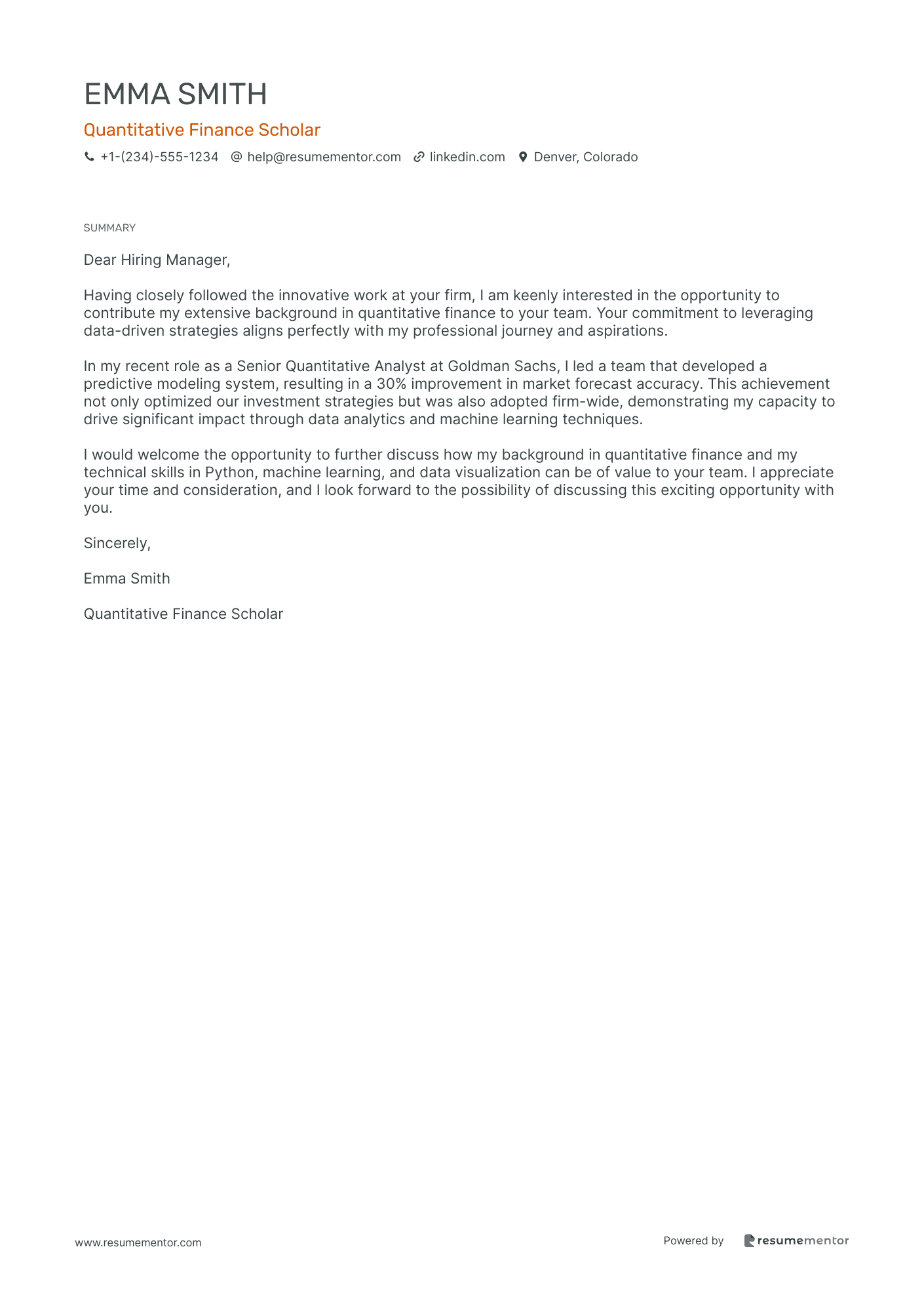 Quantitative Finance Scholar