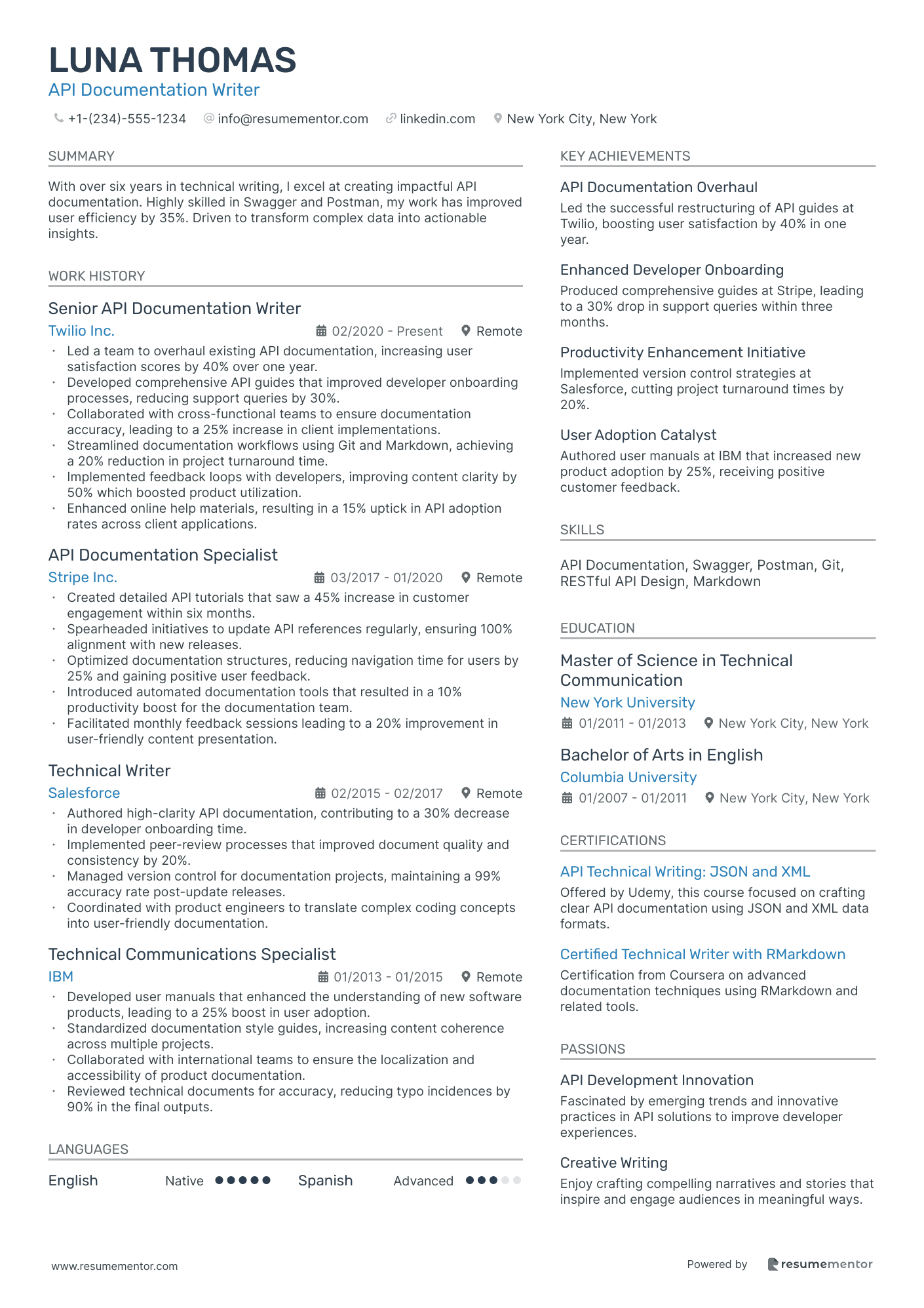 API Documentation Writer