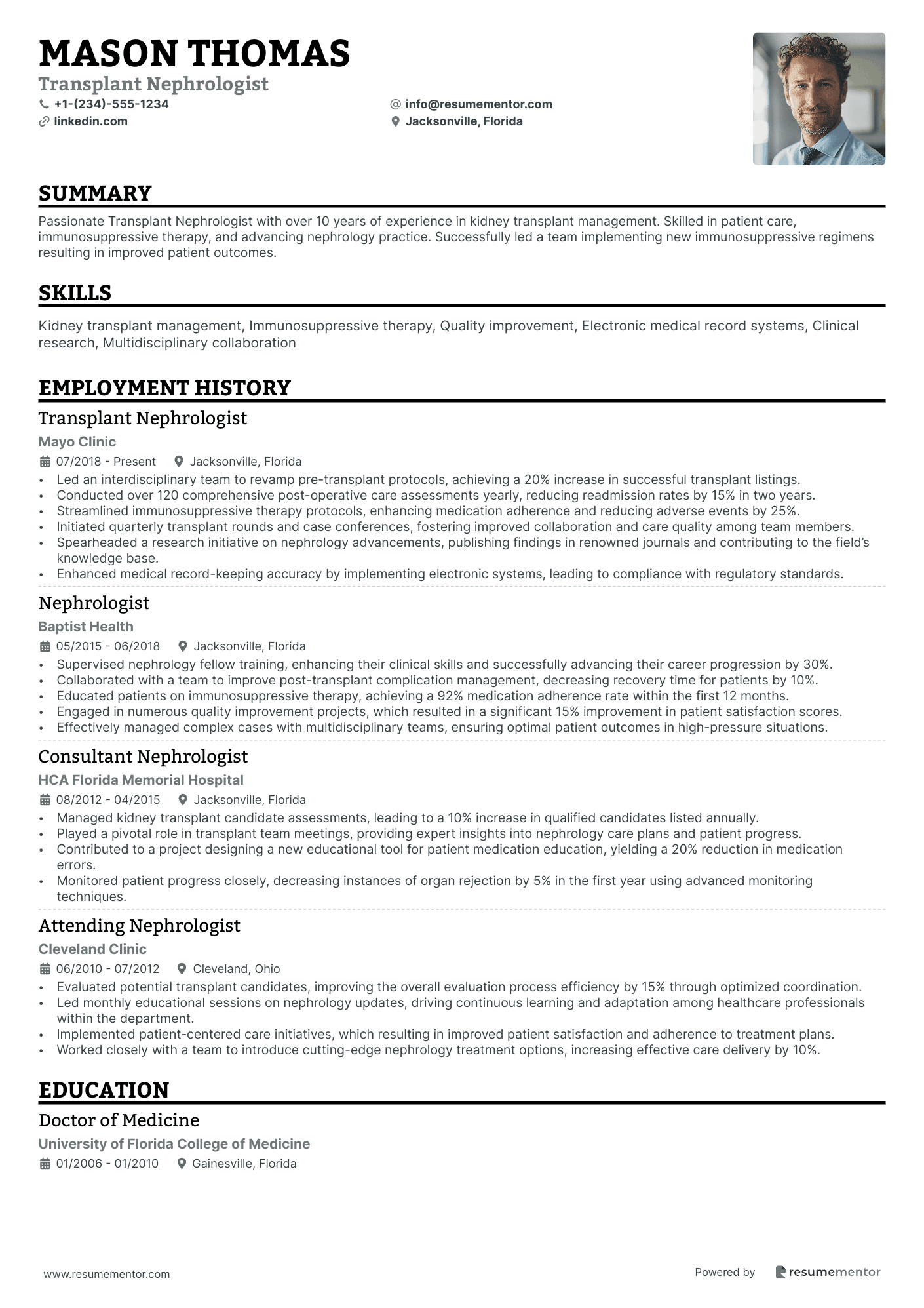 Transplant Nephrologist