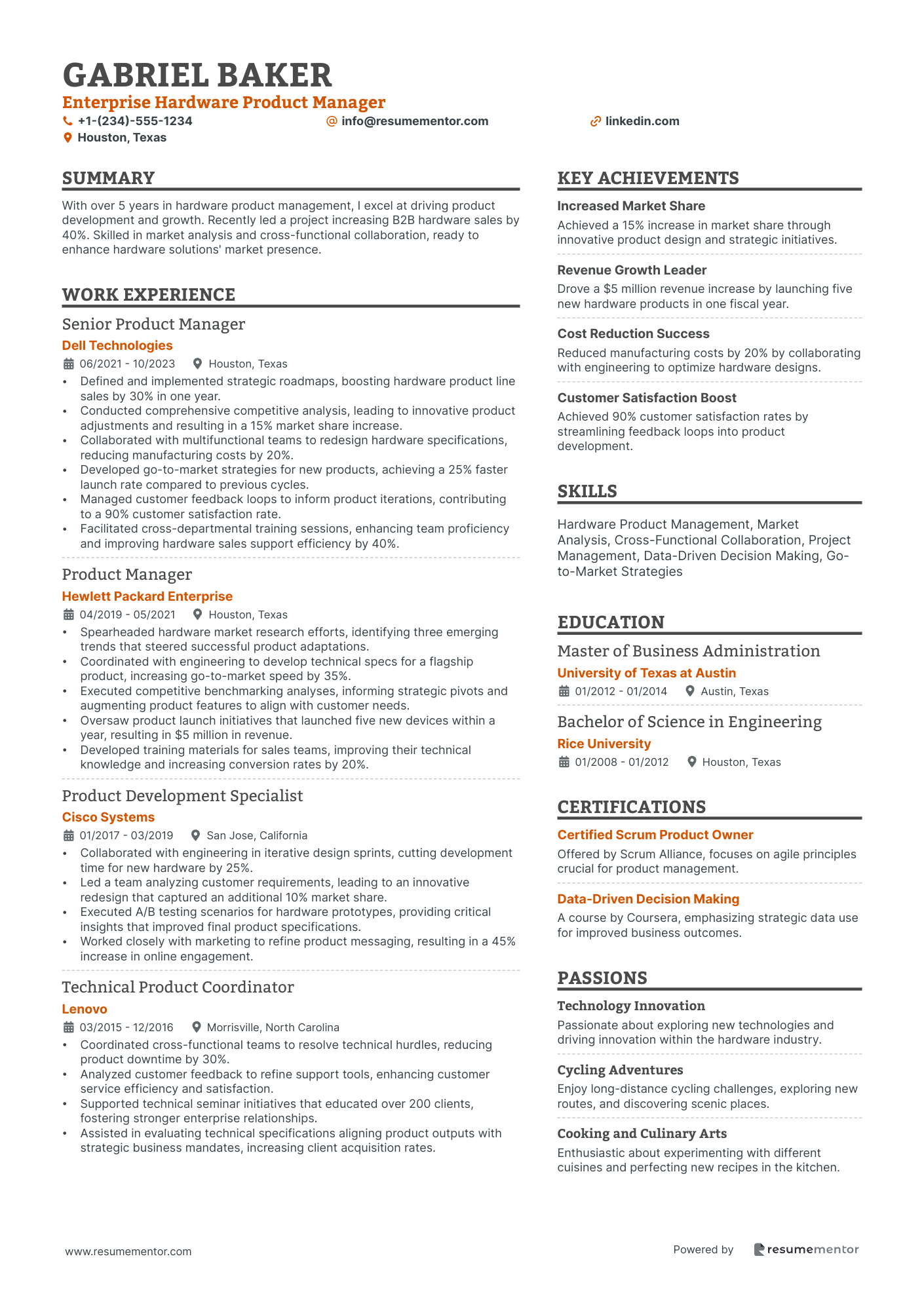 Enterprise Hardware Product Manager