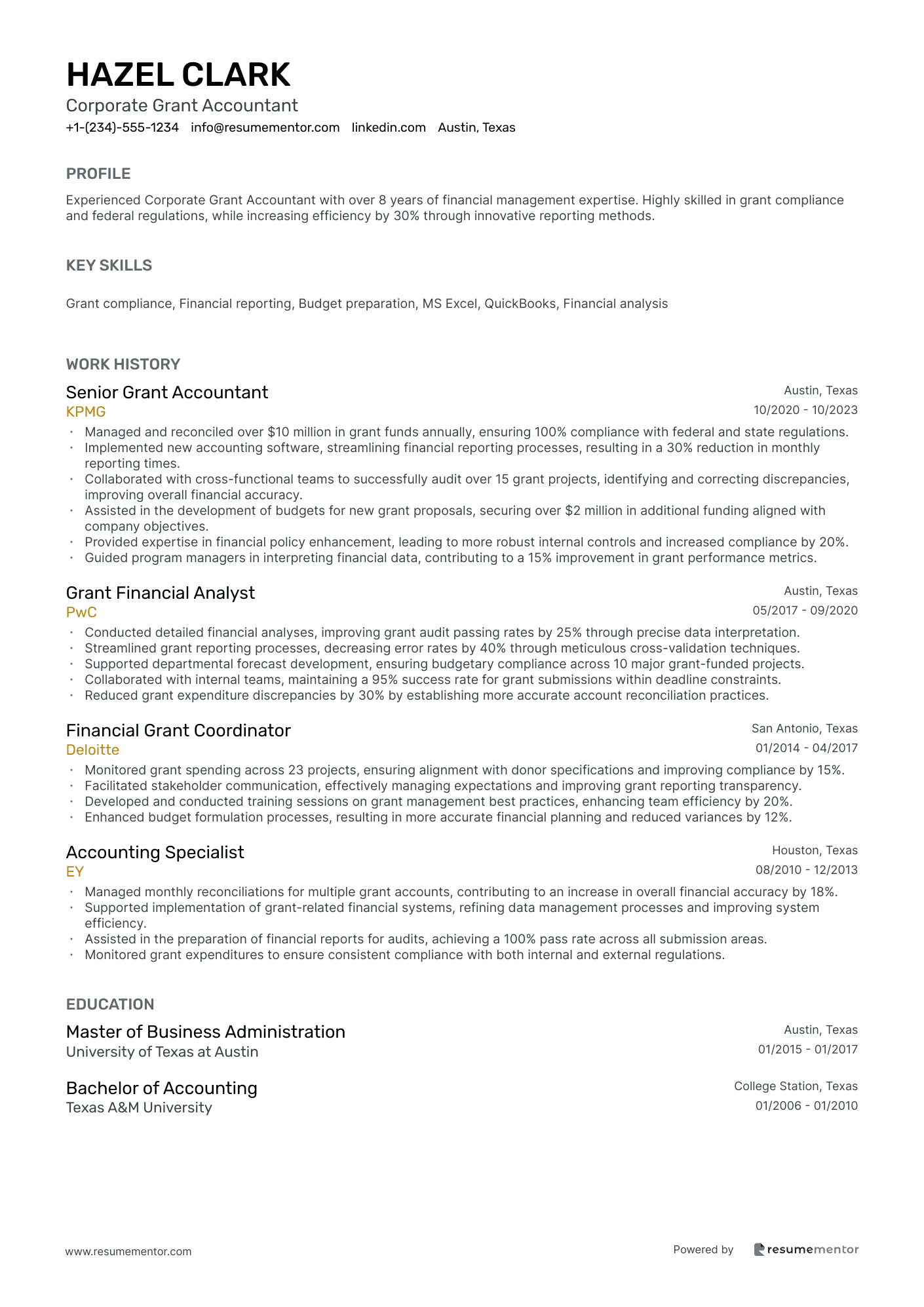 Corporate Grant Accountant
