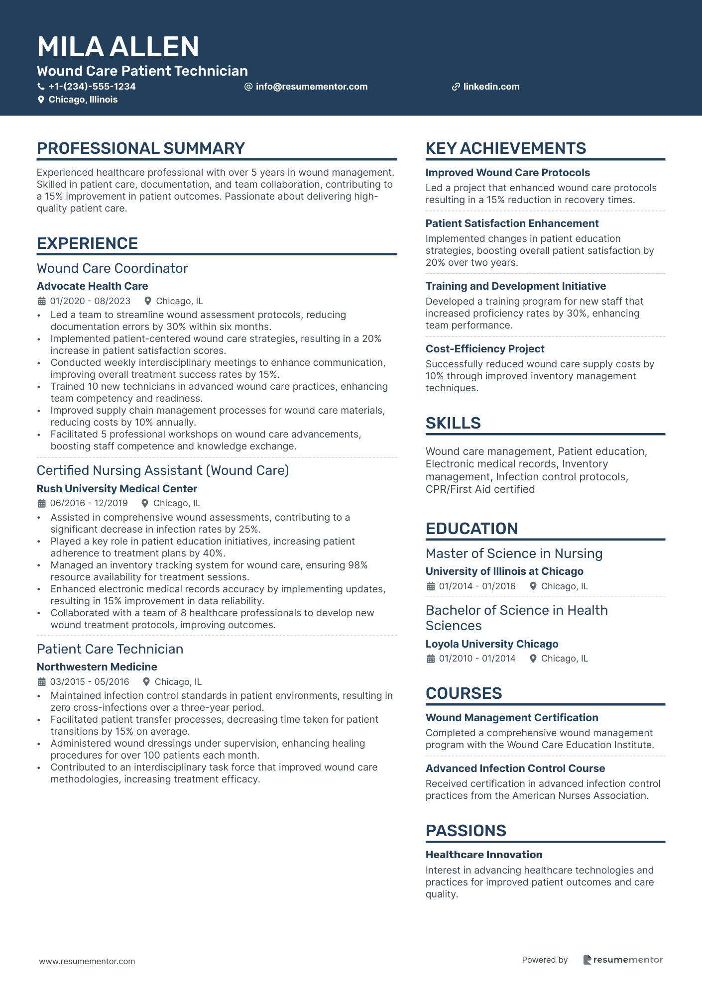 Wound Care Patient Technician