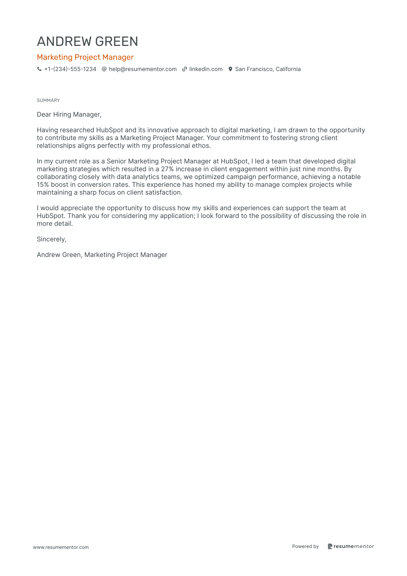 Marketing Project Manager