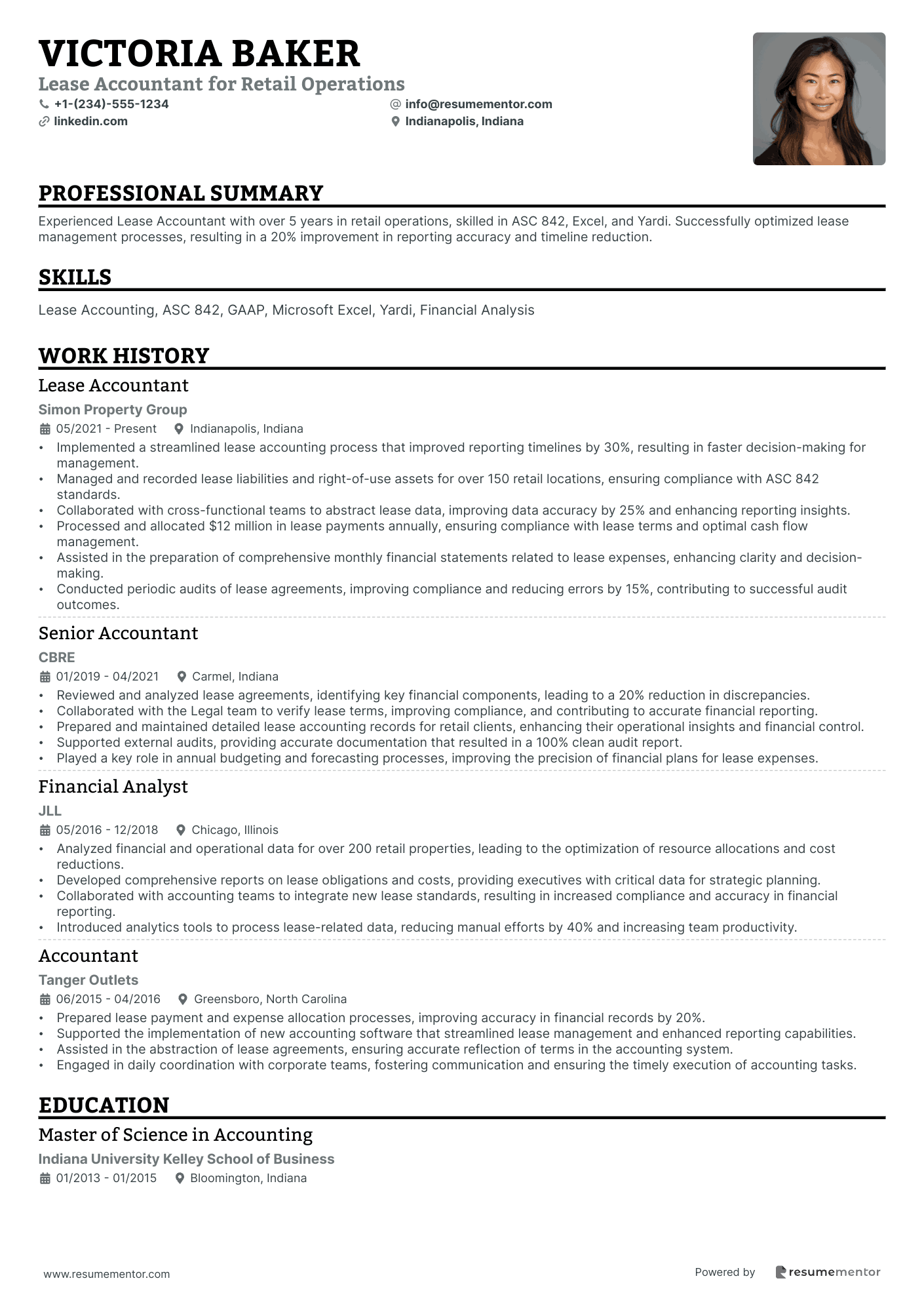 Lease Accountant for Retail Operations