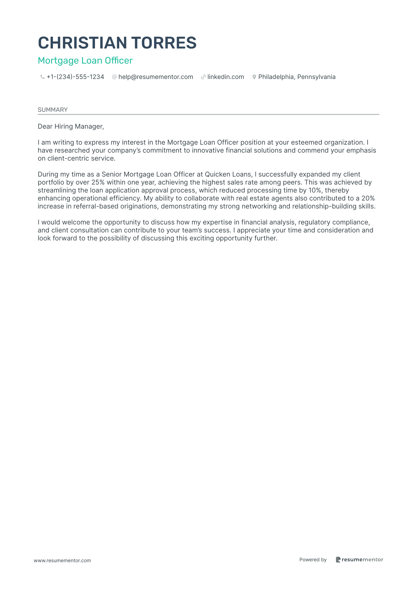 Mortgage Loan Officer