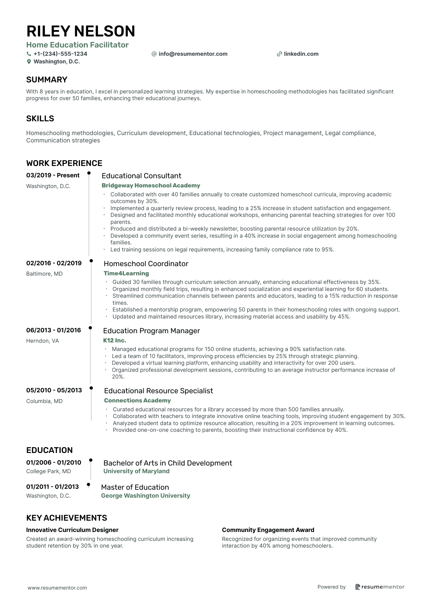 Home Education Facilitator