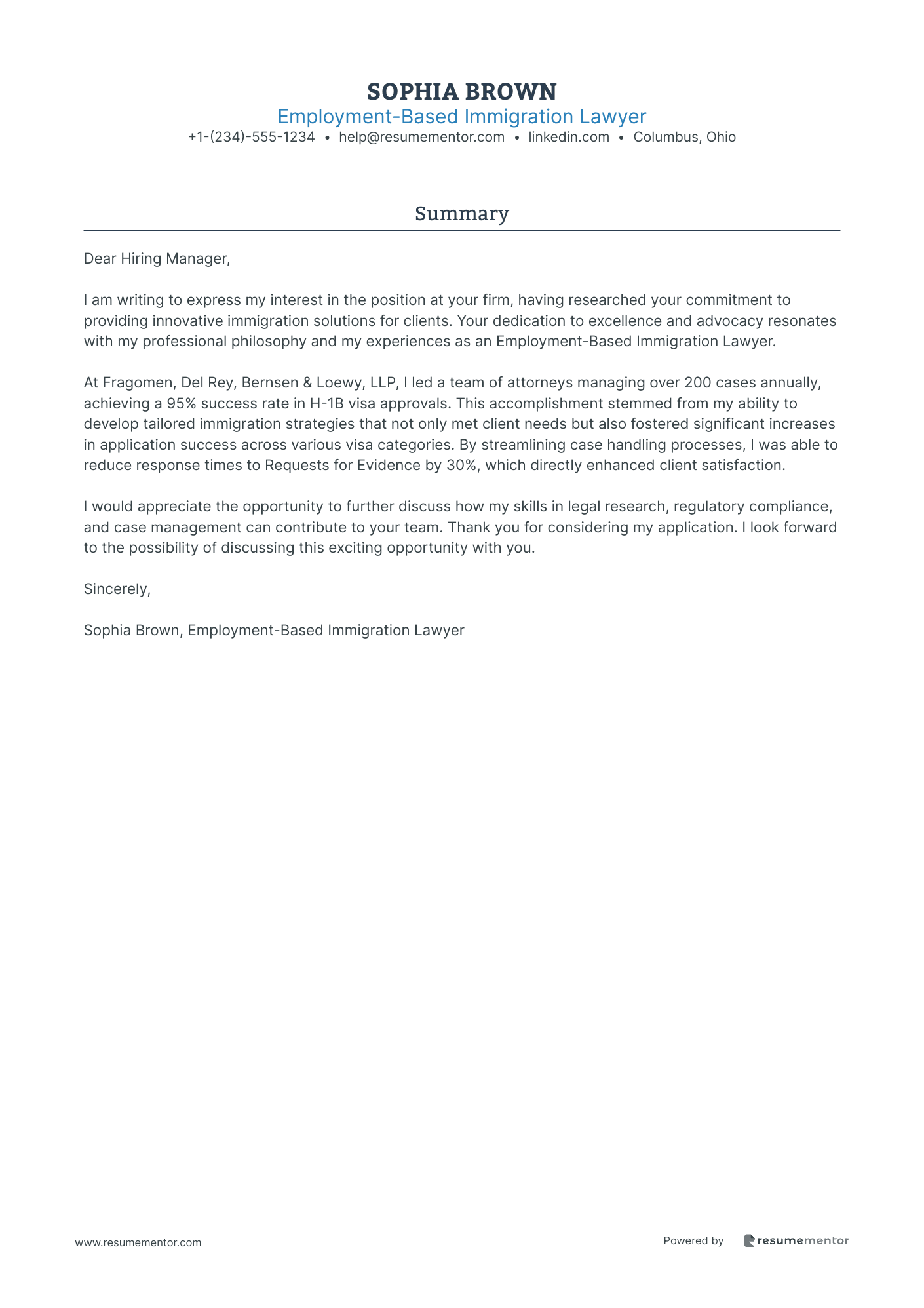 Employment Based Immigration Lawyer