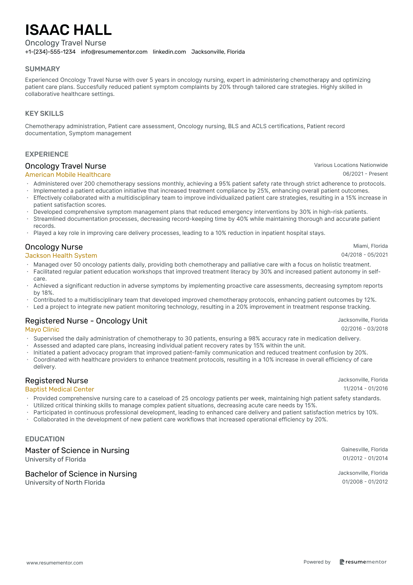 Oncology Travel Nurse