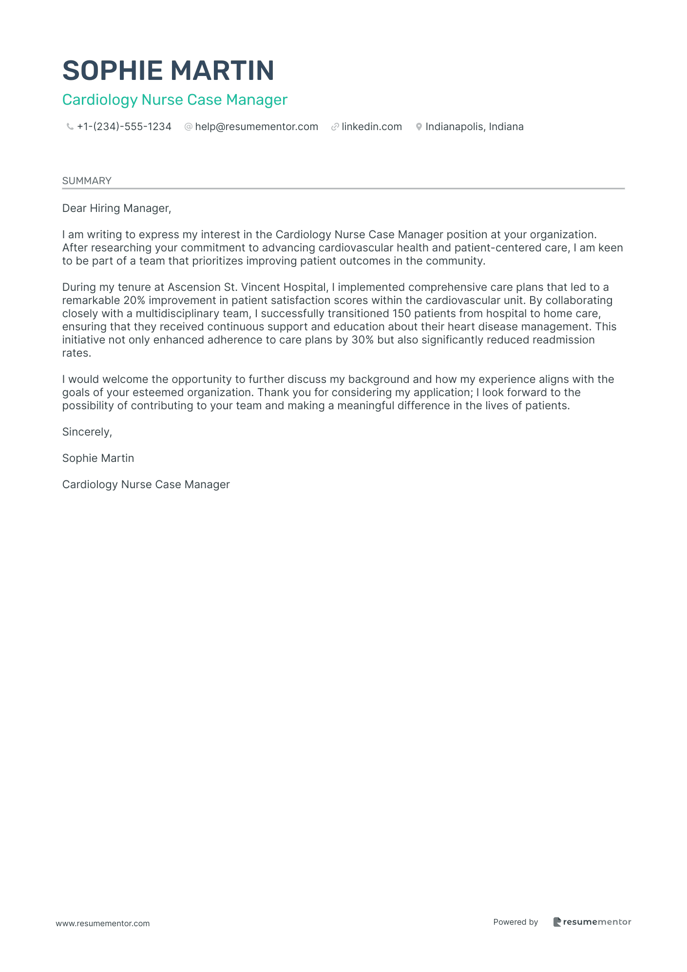 Cardiology Nurse Case Manager