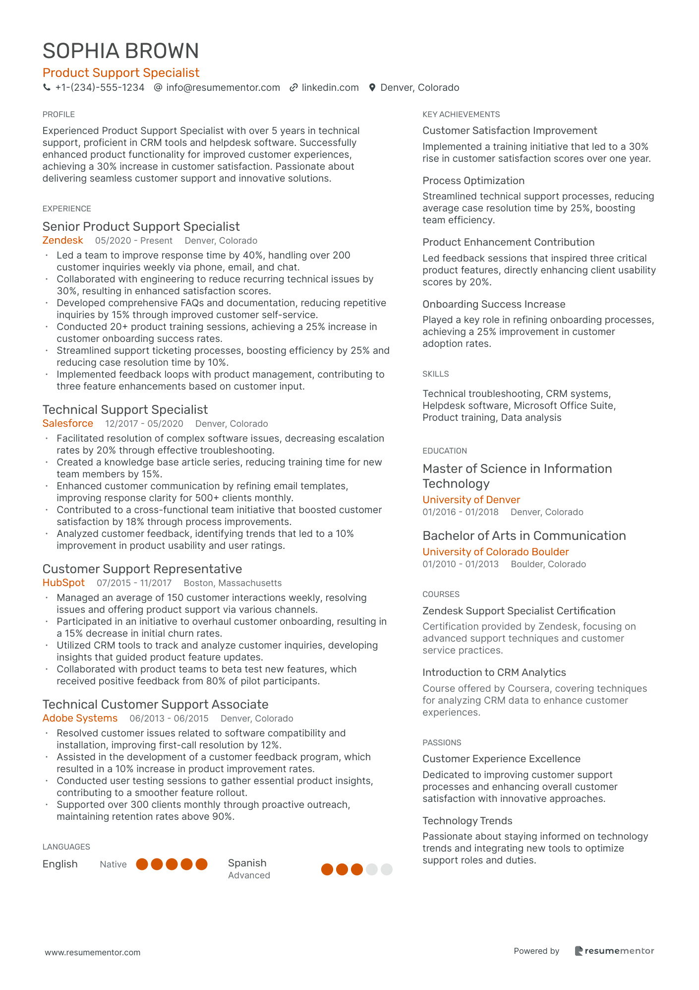 Product Support Specialist
