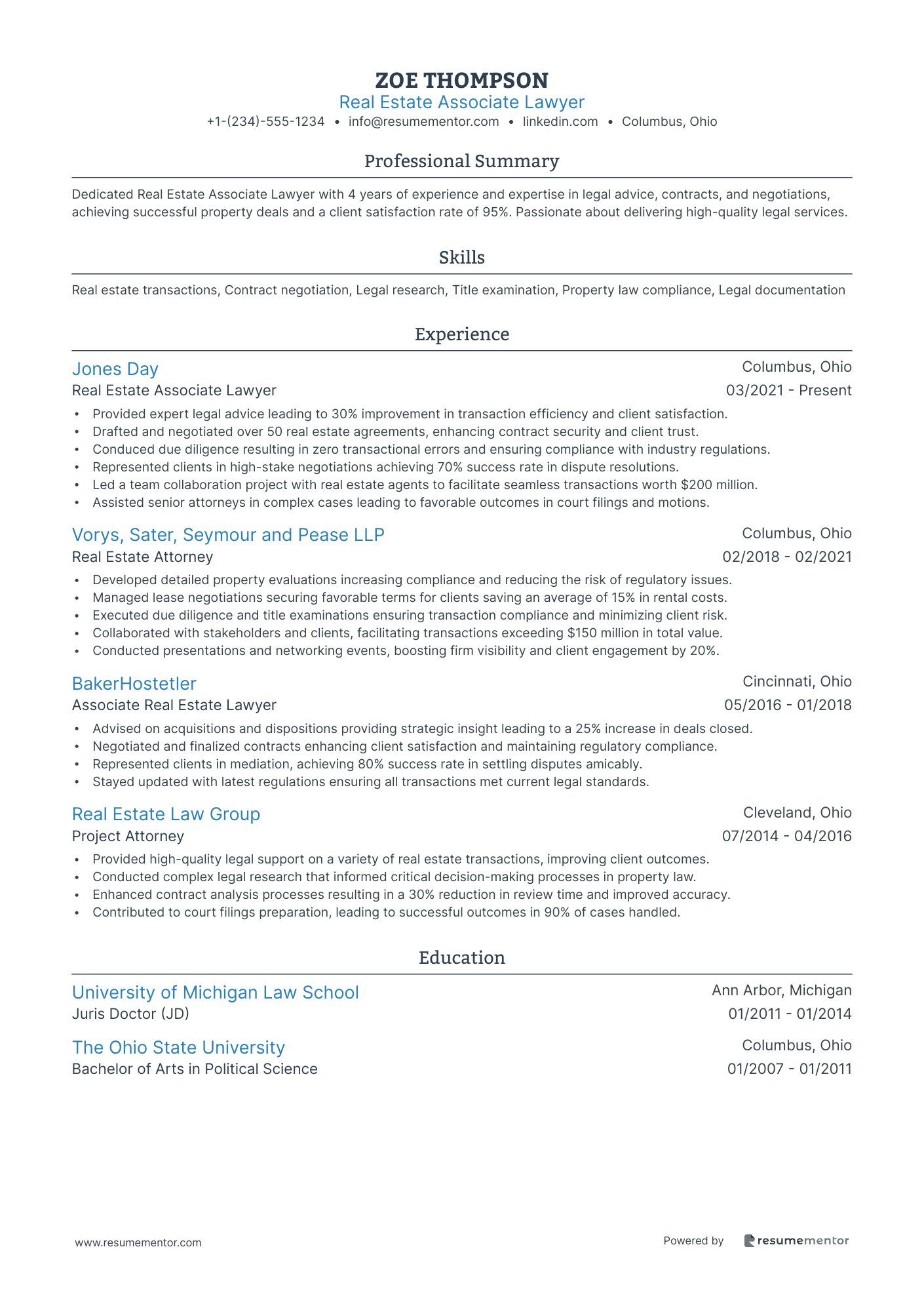 Real Estate Associate Lawyer